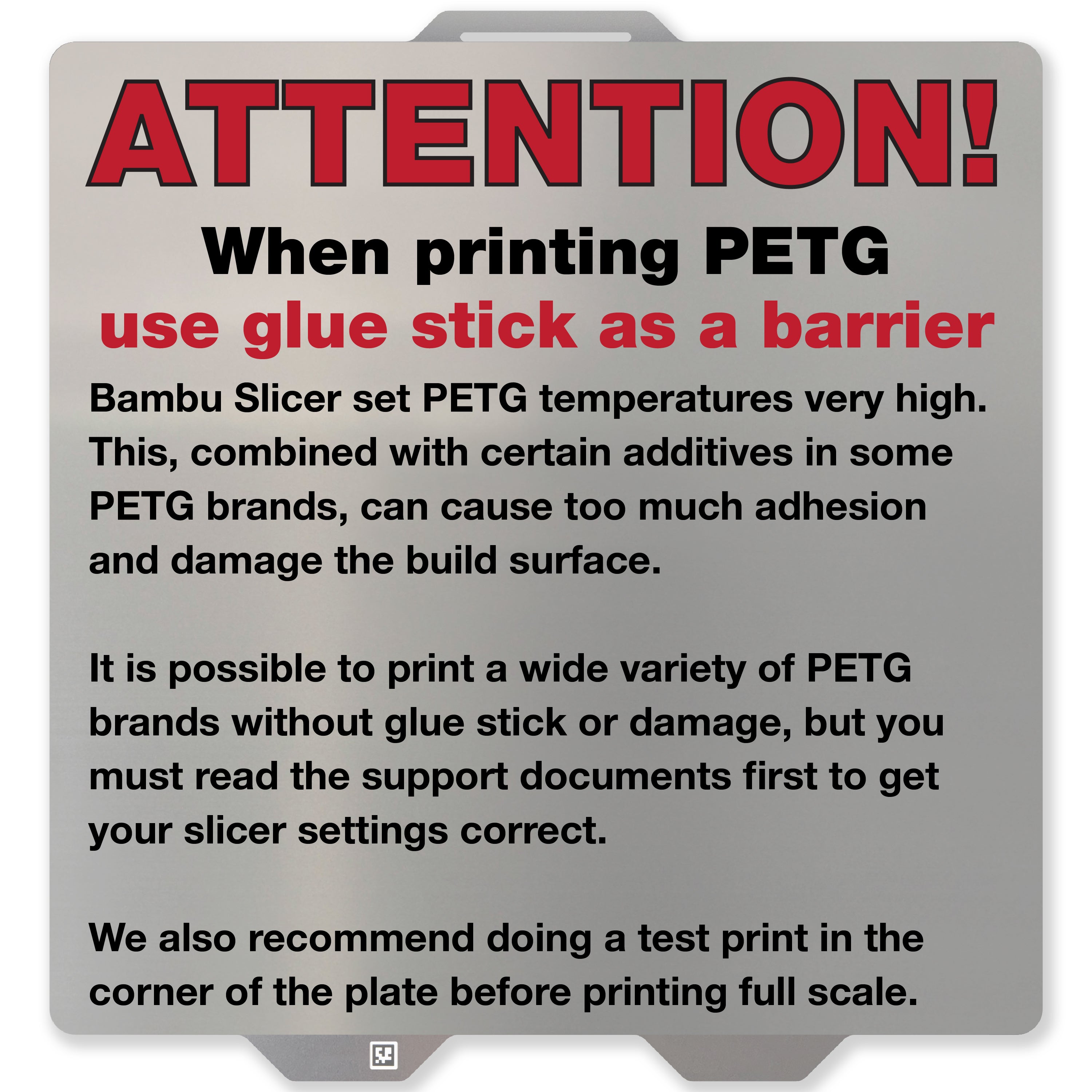 Flexi Plate Pro installed on a Bambu Lab printer, showcasing its premium PEX build surface.