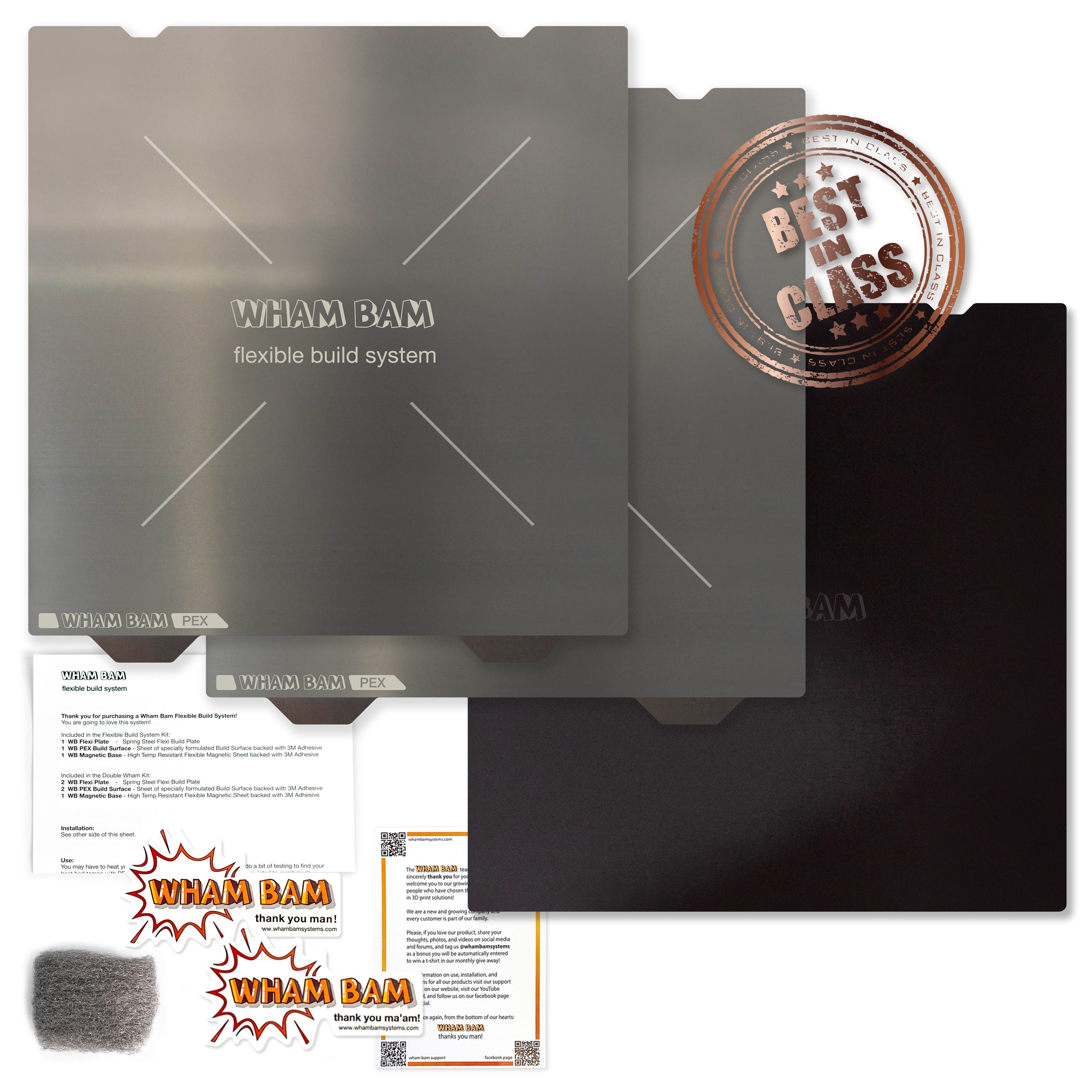 Magnetic base and spring steel plate for easy print removal