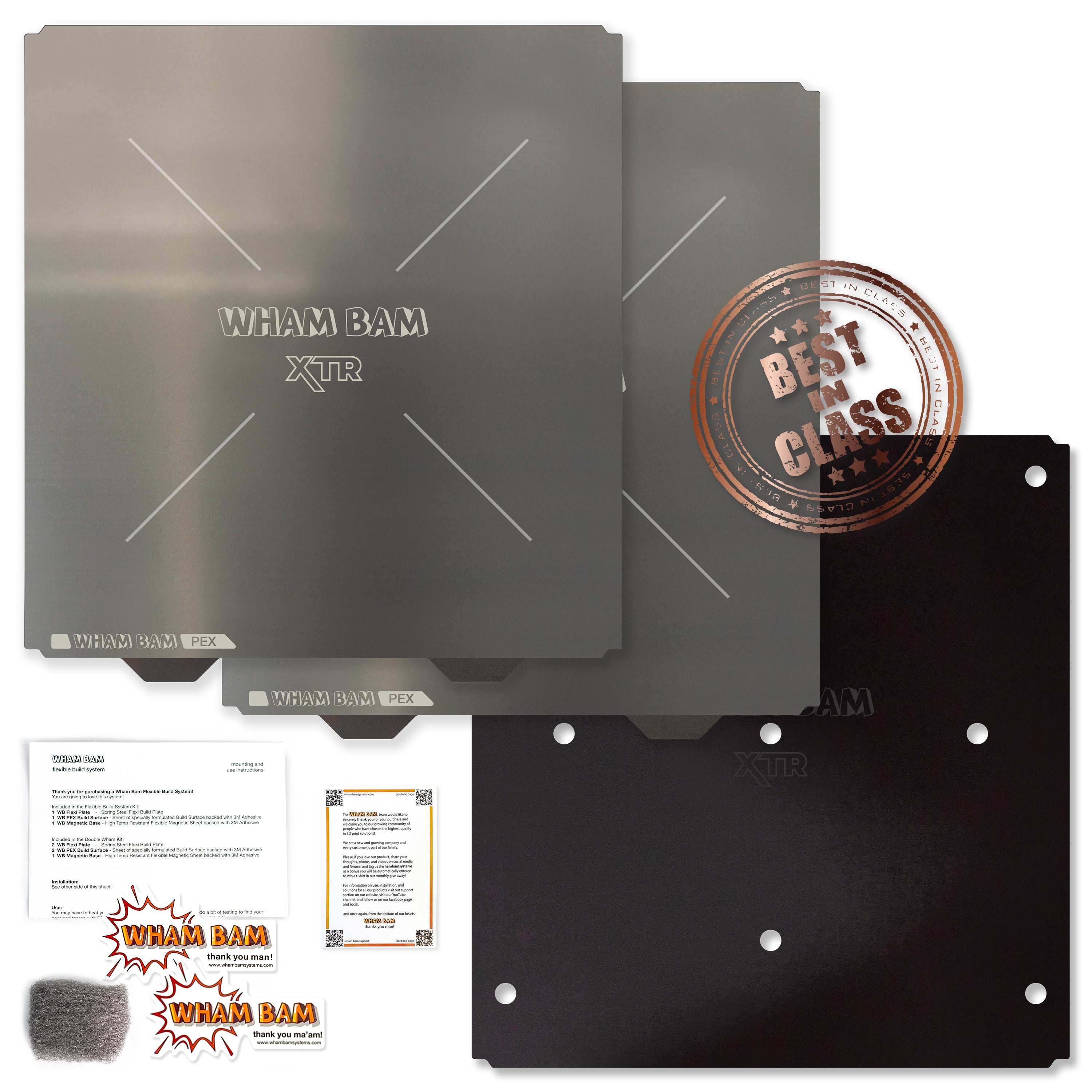 Flexible build plate with magnetic base for easy print removal and adhesion