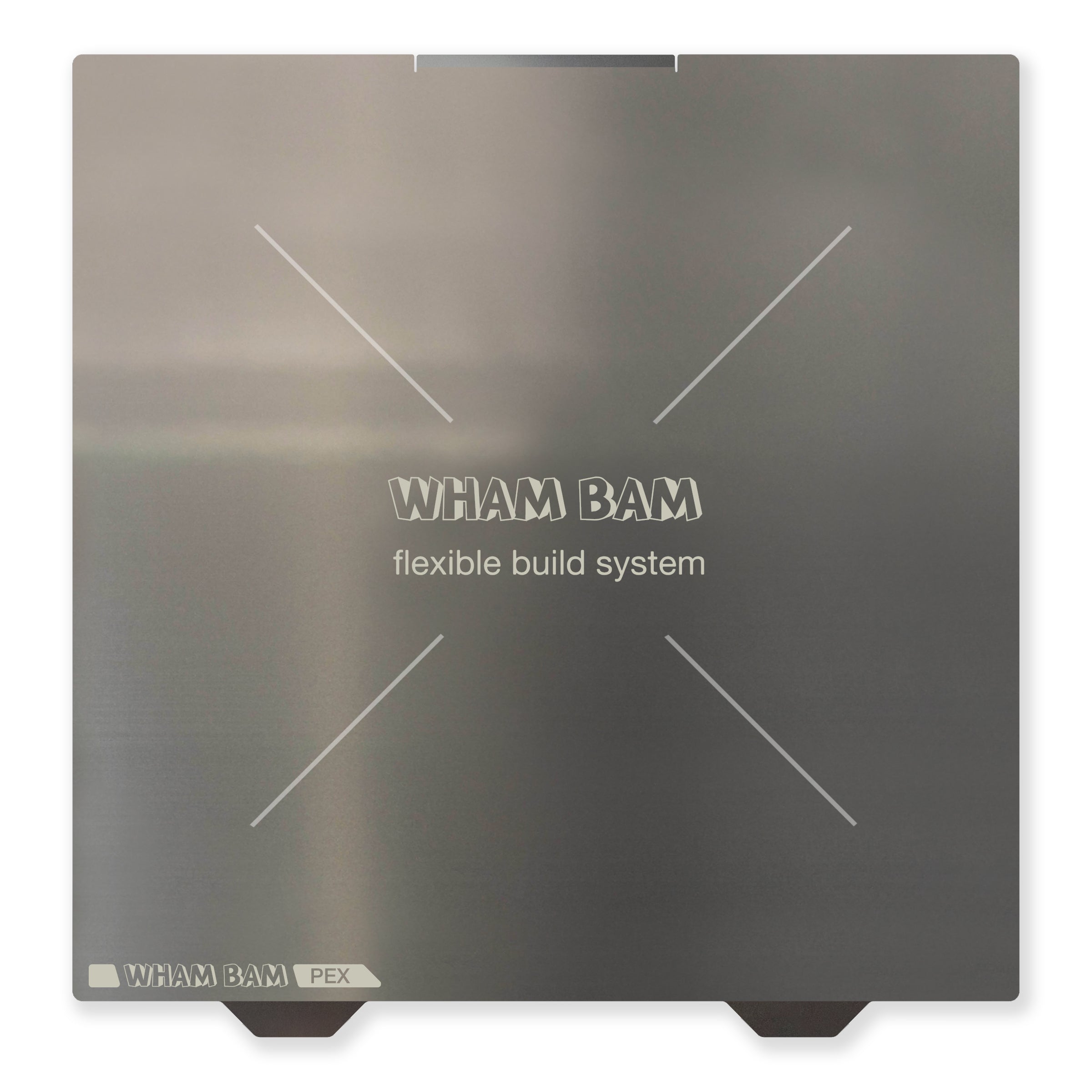 User  flexing the Wham Bam Flexi Plate to release a printed design without damage.