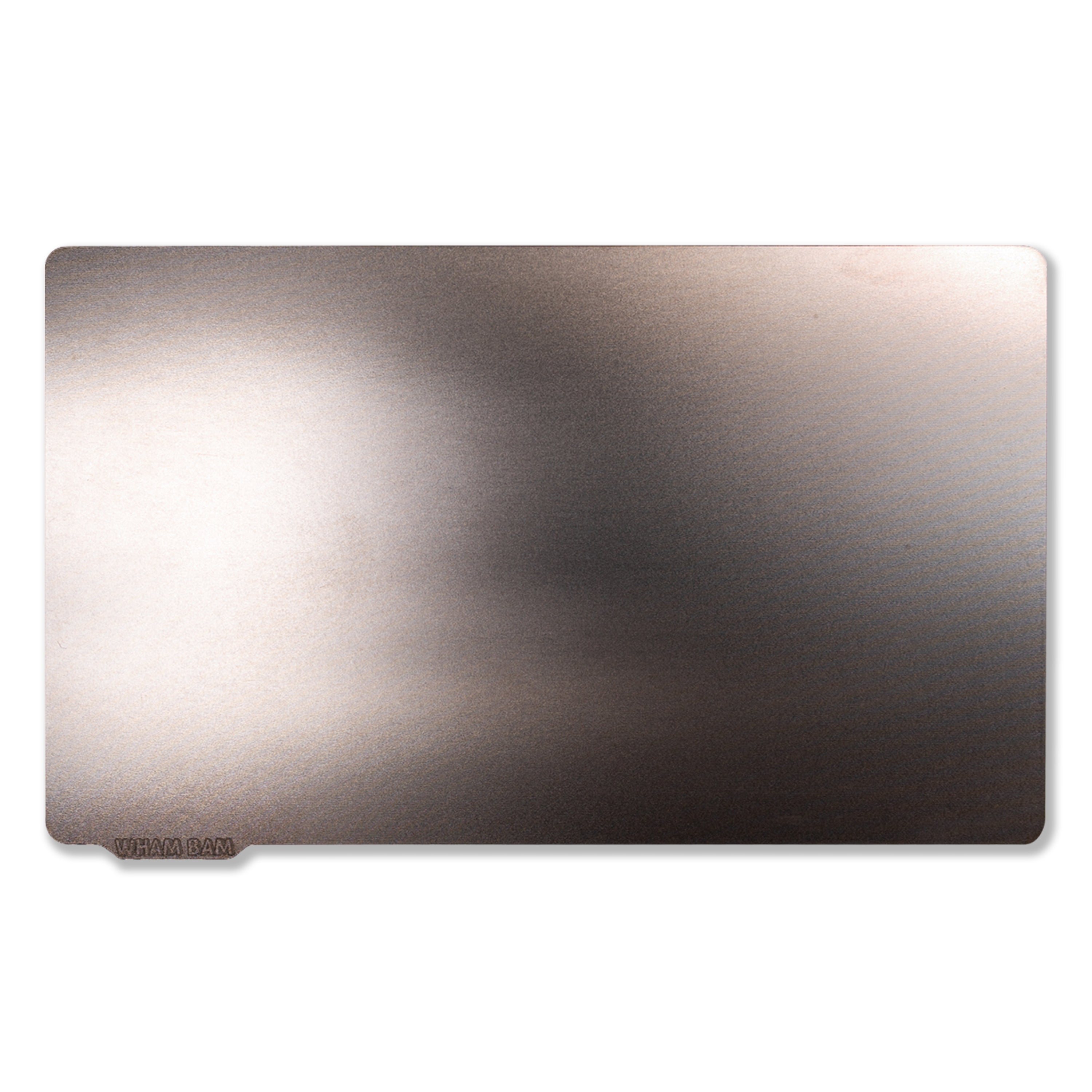 Close-up of Flexi Plate for resin 3D printing showing etched surface and flexibility