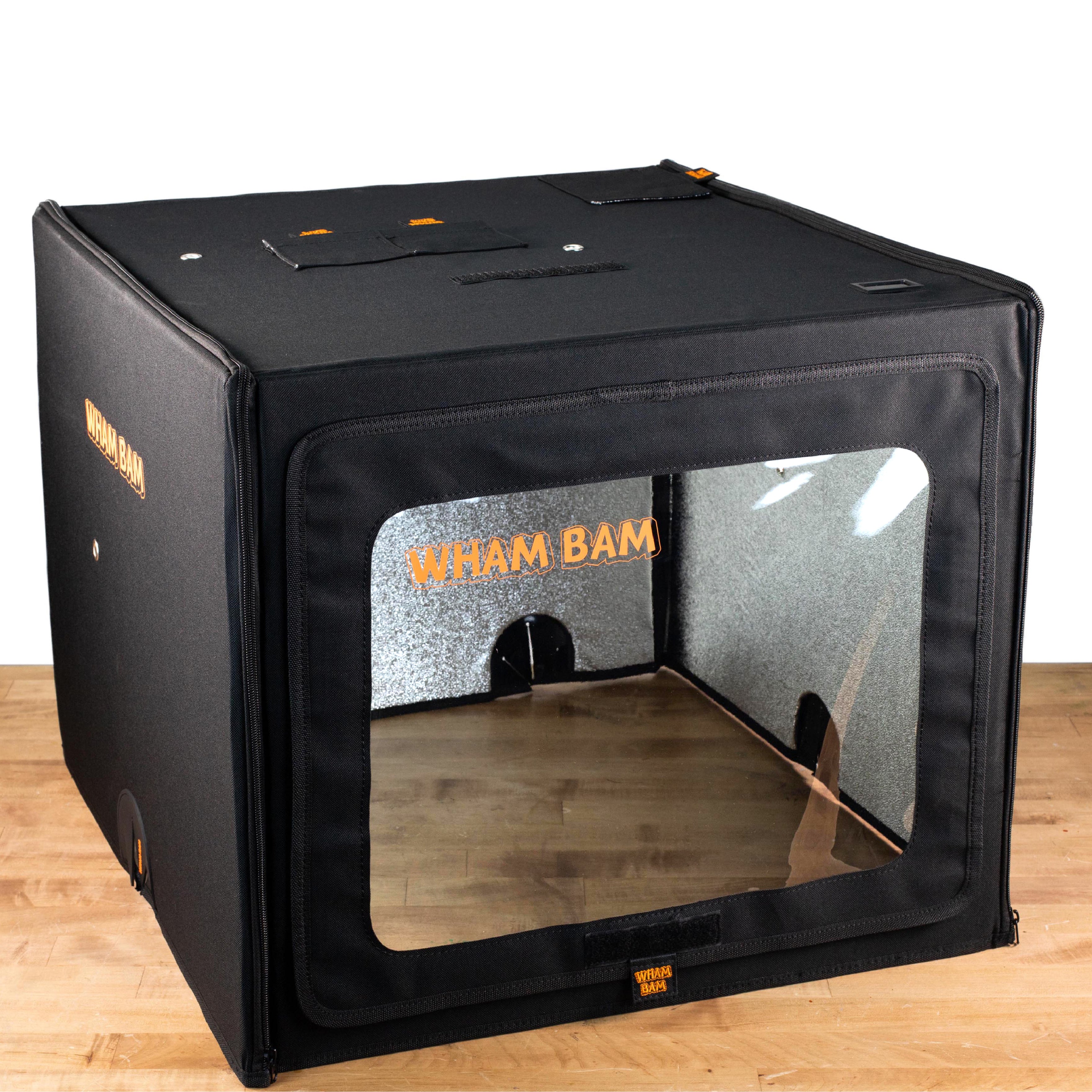 Side view of the lightweight, foldable HotBox Pro for small 3D printers
