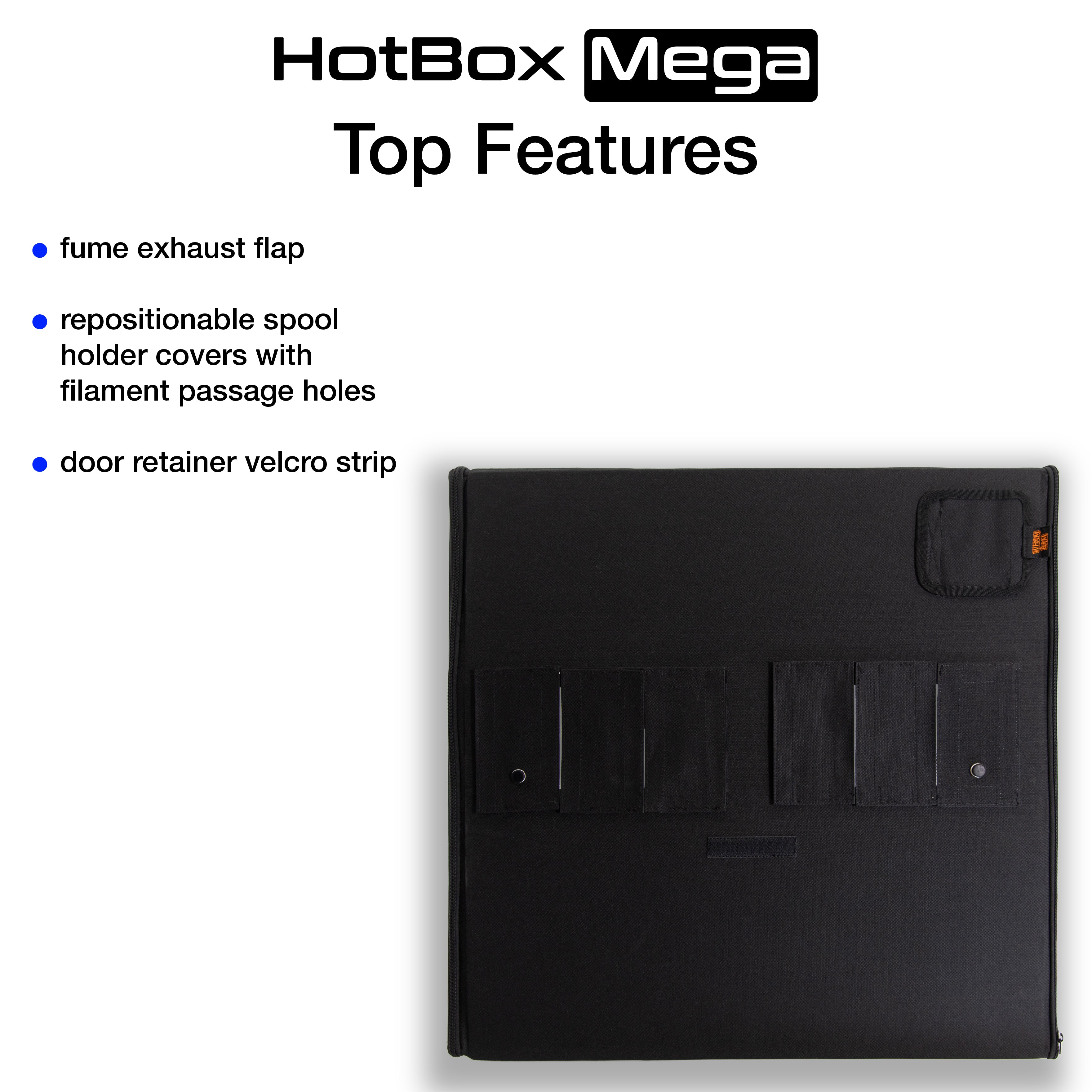 Close-up of the HotBox Megas insulated fabric and metallic heat liner