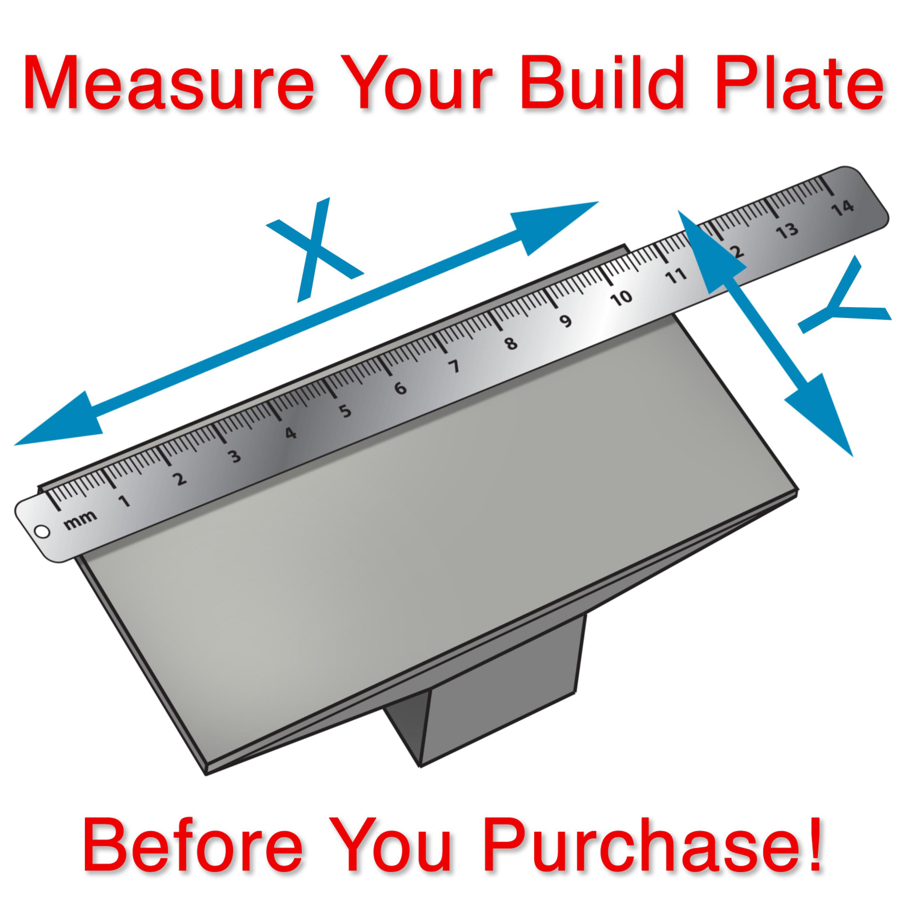 Close-up of flexible build plate with textured surface for better grip