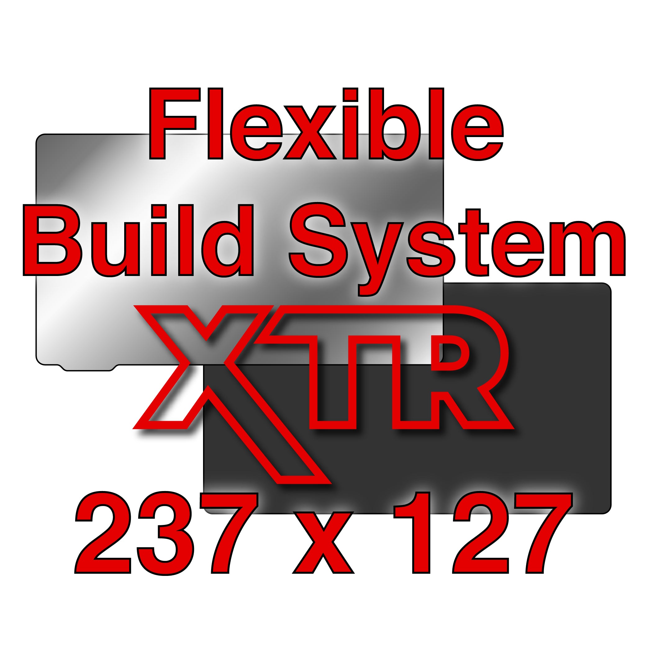 XTR Flexible Build System for Phrozen Sonic Mighty 8K, showcasing the robust magnetic base and Flexi Plate.