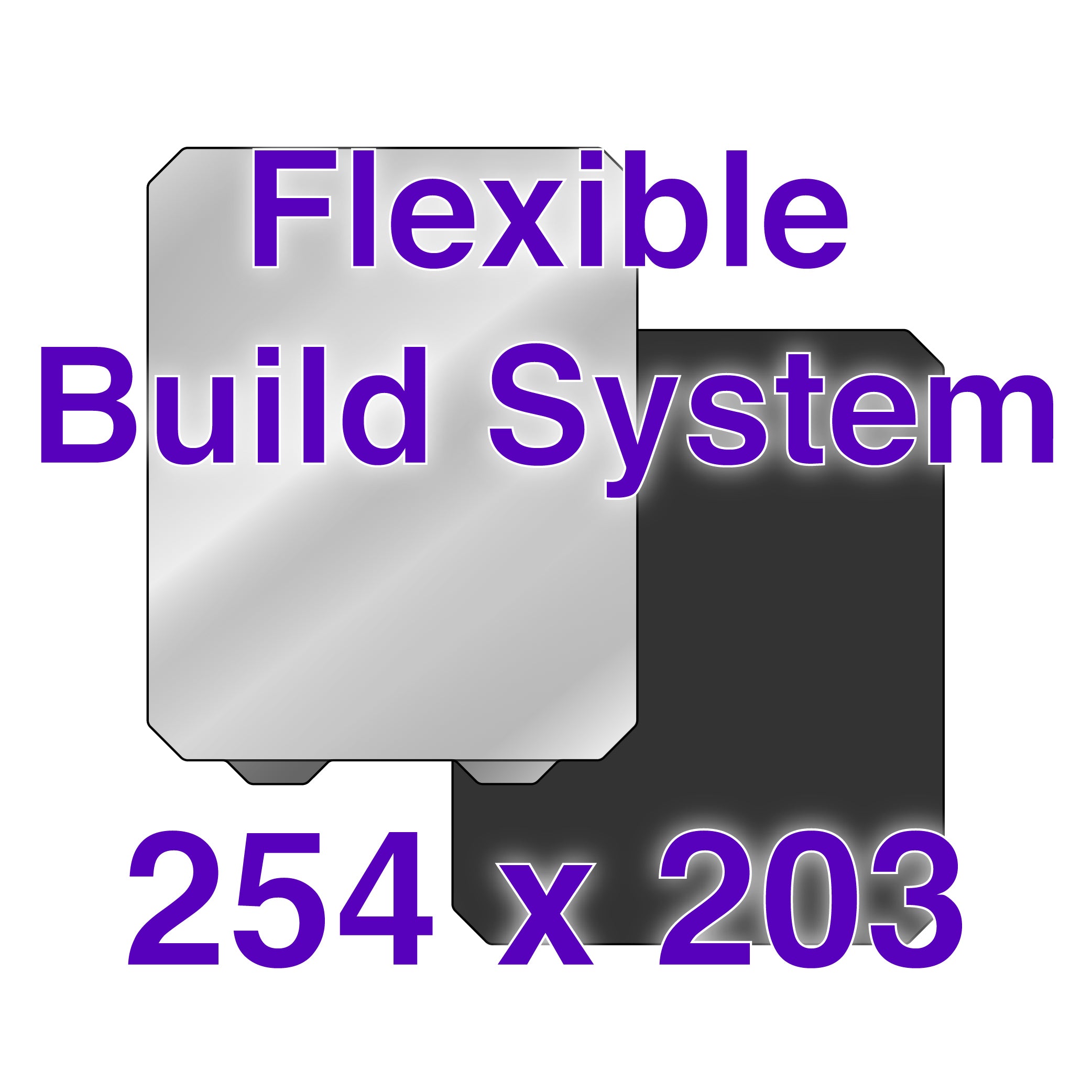 Close-up of the Wham Bam Flexible Build System showing the PEX build surface and magnetic base for MakerGear M2 and M3.