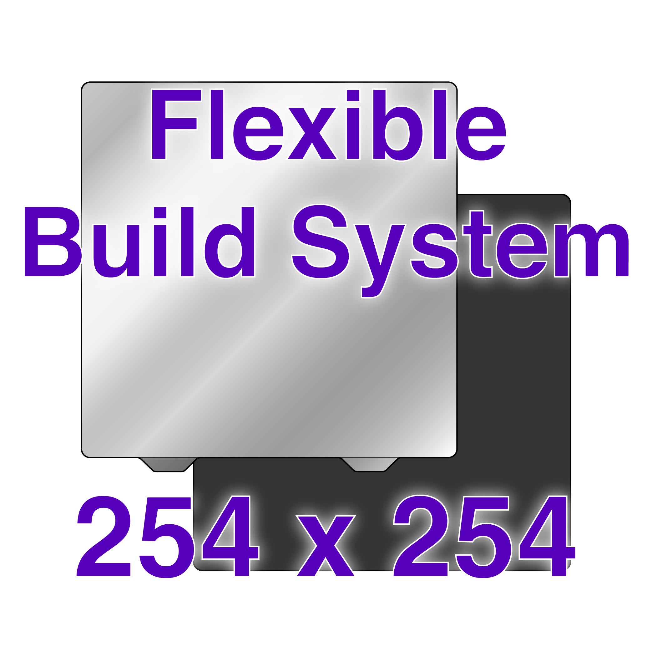 Flexi Plate with PEX Build Surface providing easy print release for 3D models