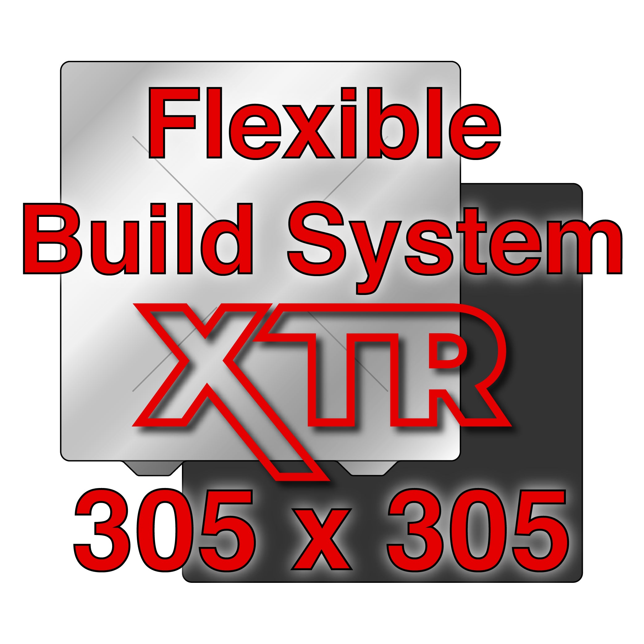 Wham Bam XTR Magnetic Build Surface Kit showing top view with PEX build surface