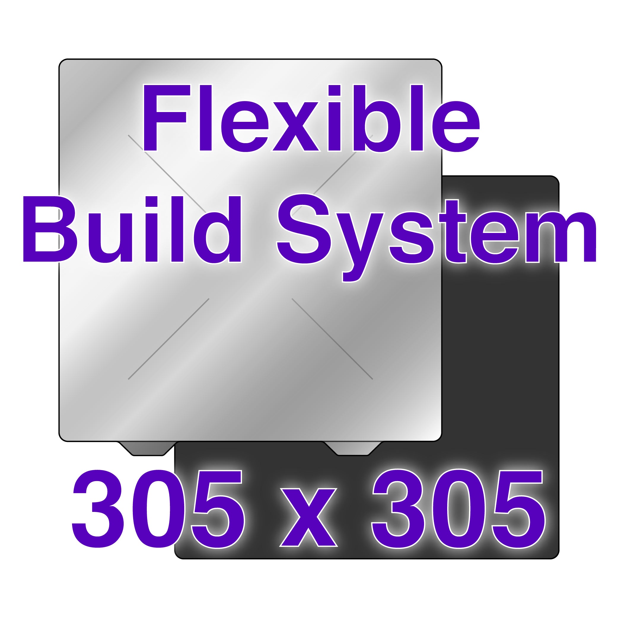 Wham Bam Flexible Build System with PEX build surface from above, showing magnetic base