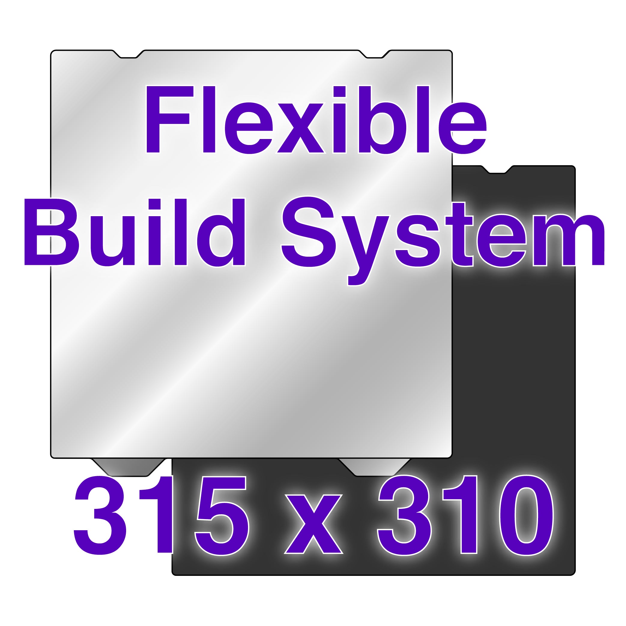 Flexible build plate with PEX surface on a 3D printer