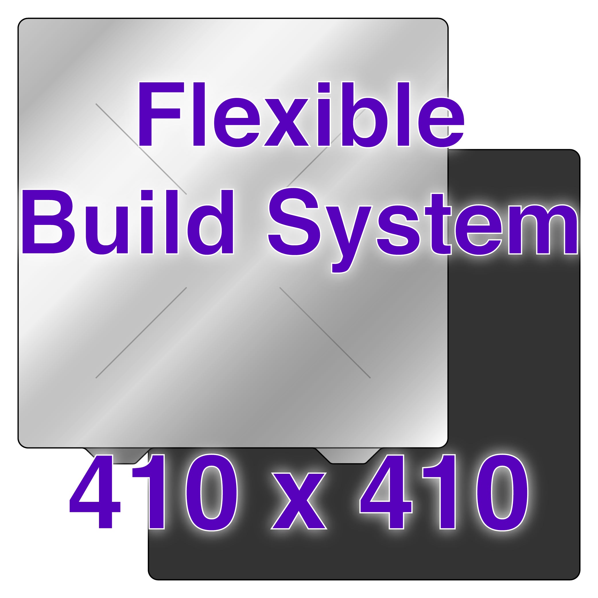 Close-up of the Wham Bam Flexible Build Plate showcasing its PEX surface and Flexi Plate.