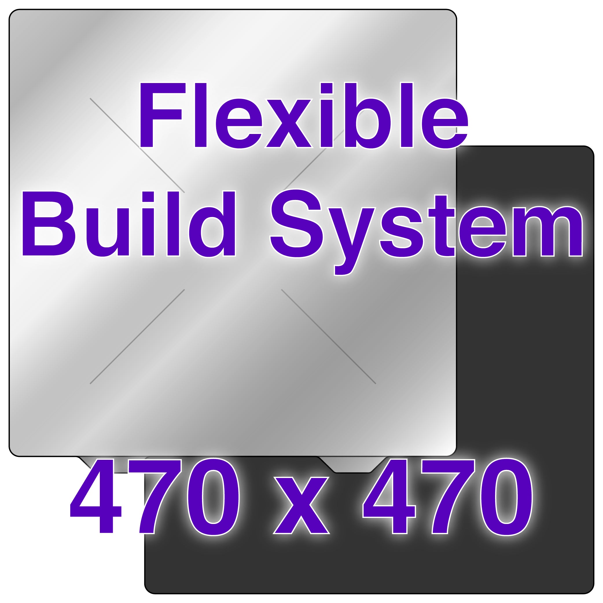 Wham Bam Flexible Build System showing the magnetic base and Flexi Plate from above.