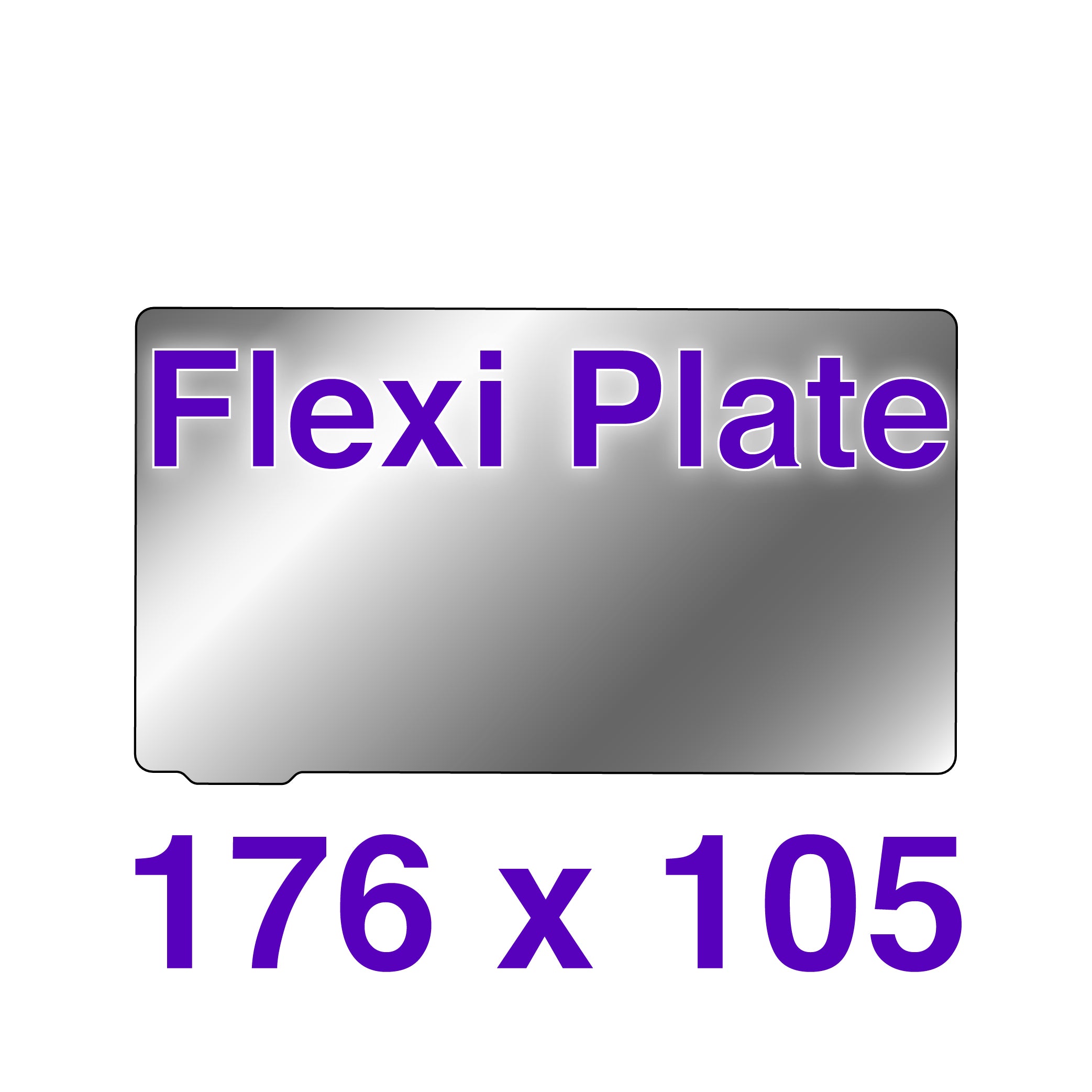 Close-up of spring steel flexi plate showing dual-etched texture for resin adhesion