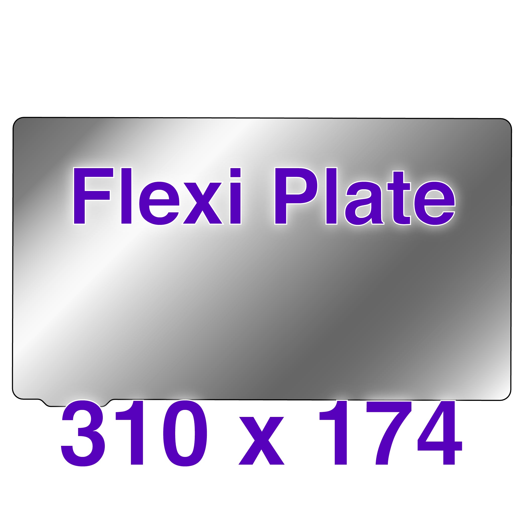 Close-up of flexible build plate with etched surface for high grip