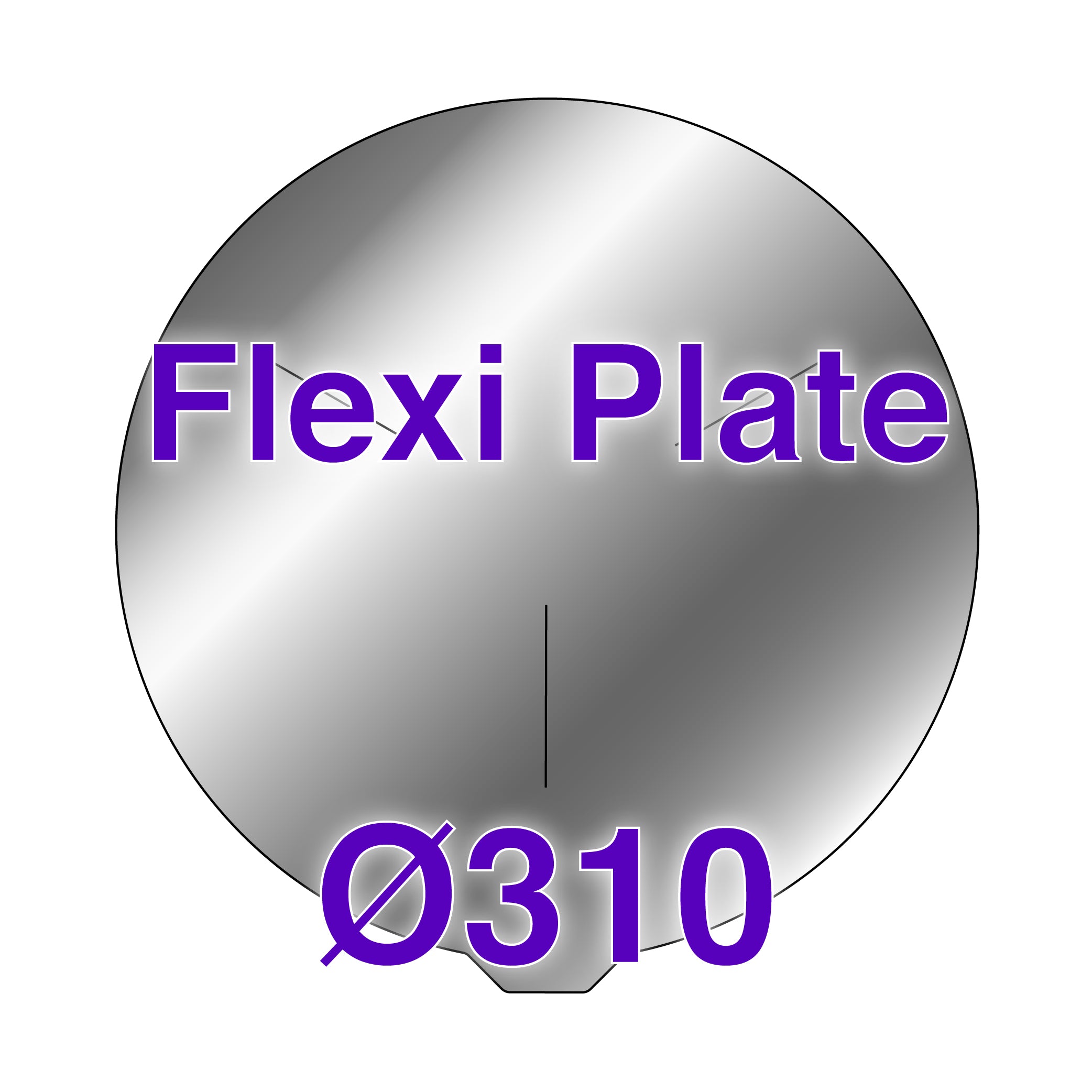 Flexible build plate installed on FLSUN V400 with rounded corners for easy removal