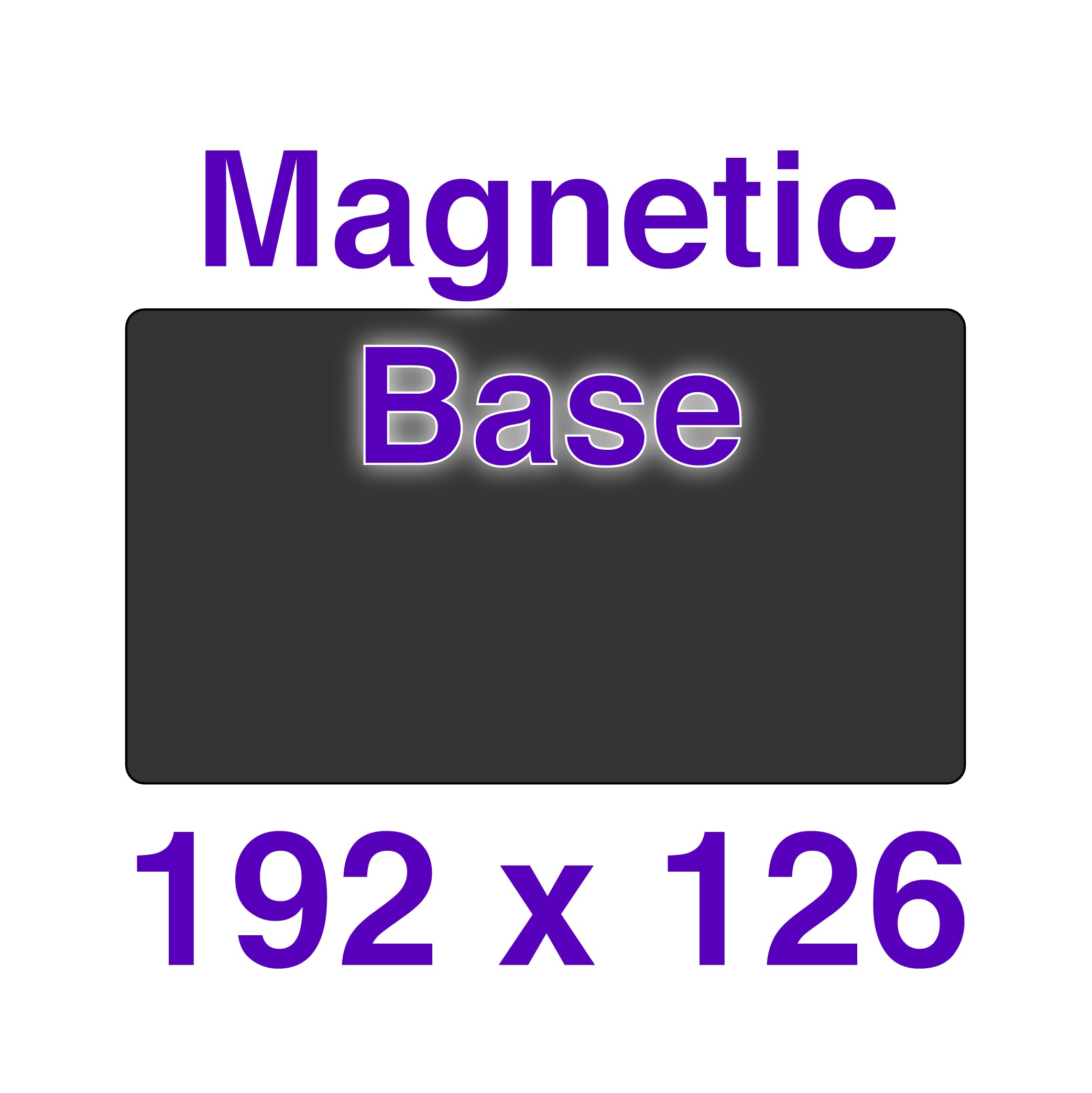 Magnetic base for Elegoo Saturn V3 showcasing its robust design and dimensions.