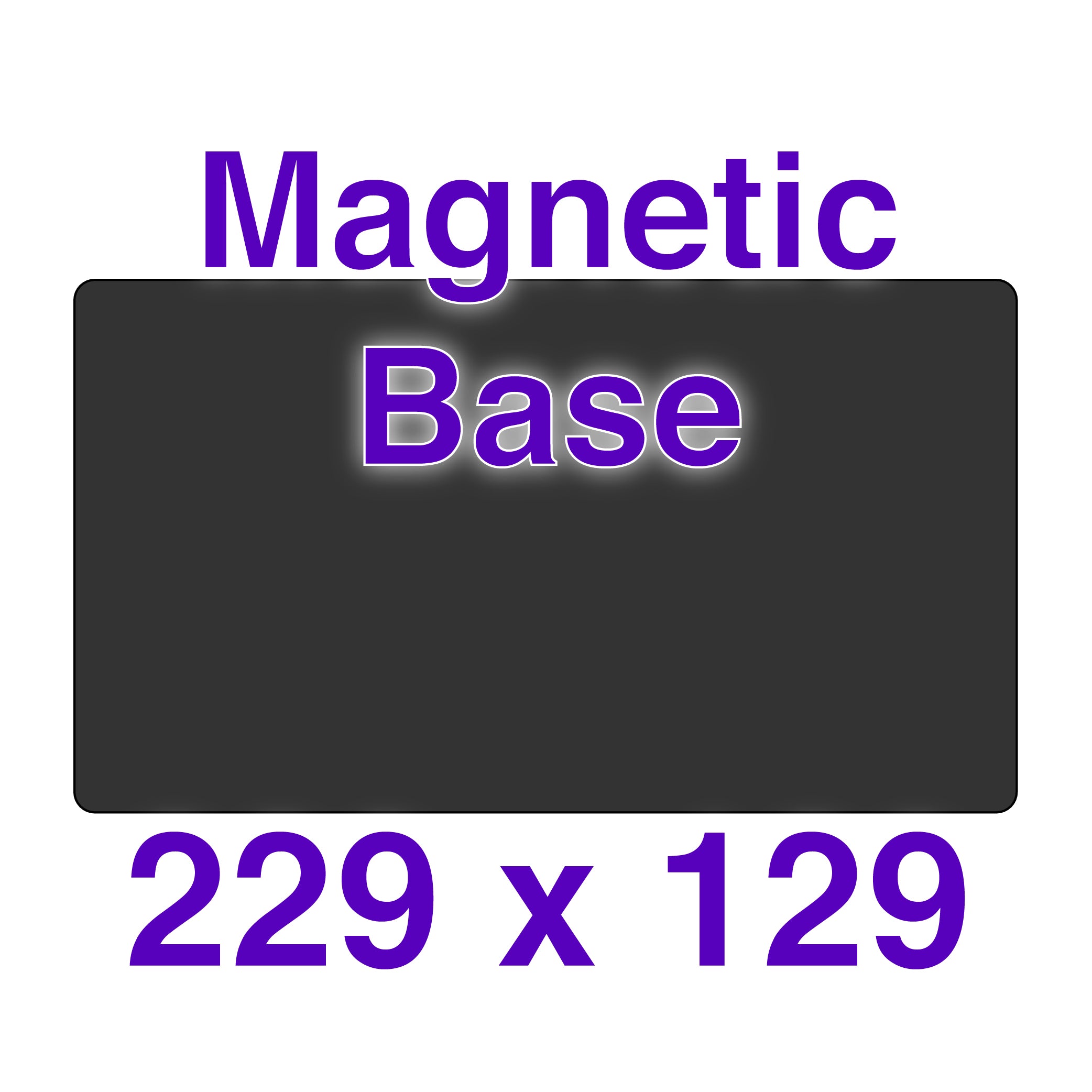 High-strength magnetic base for GKtwo, showcasing its robust design and adhesive backing.