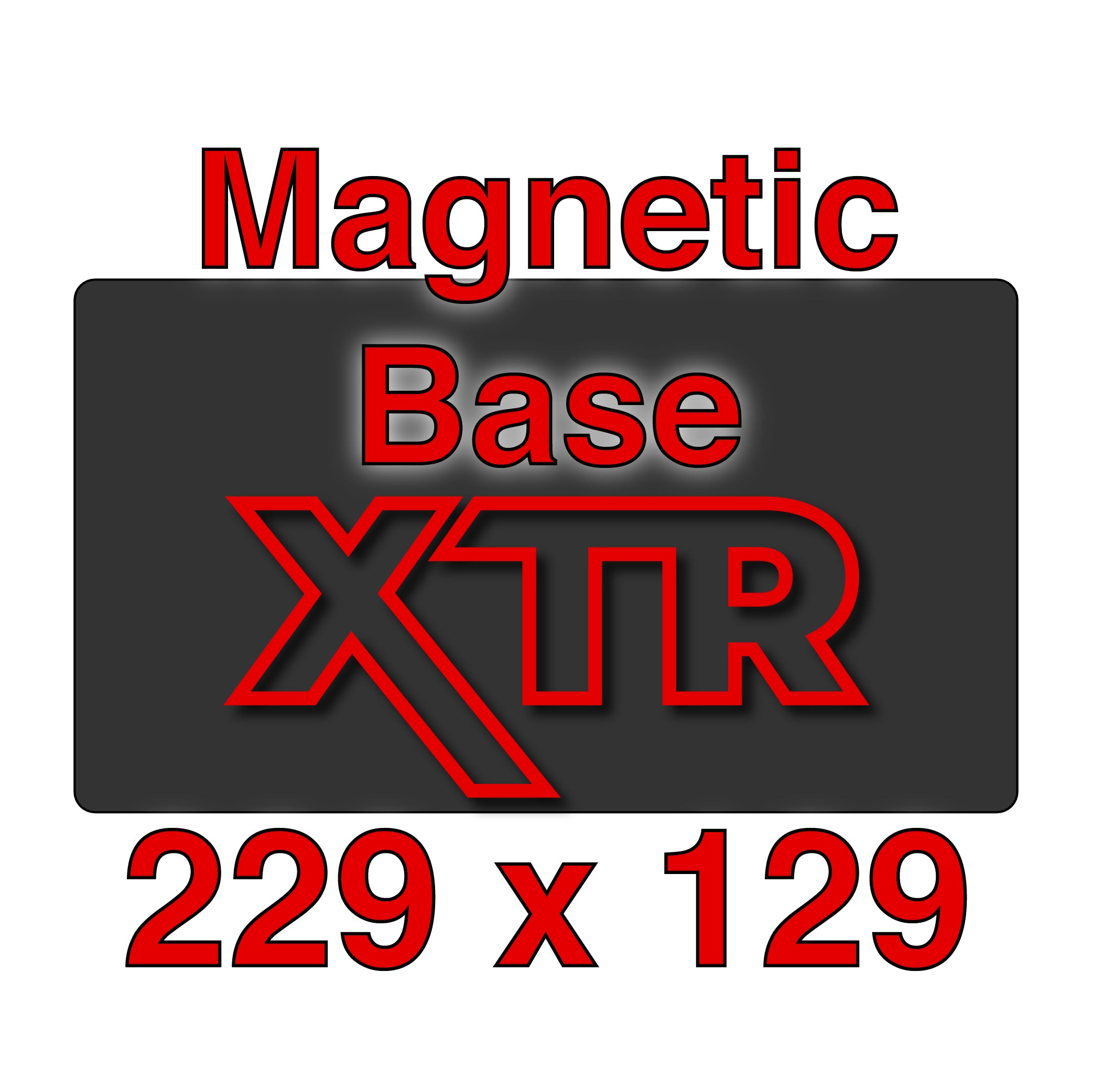 XTR magnetic base showing its robust design for large 3D prints.