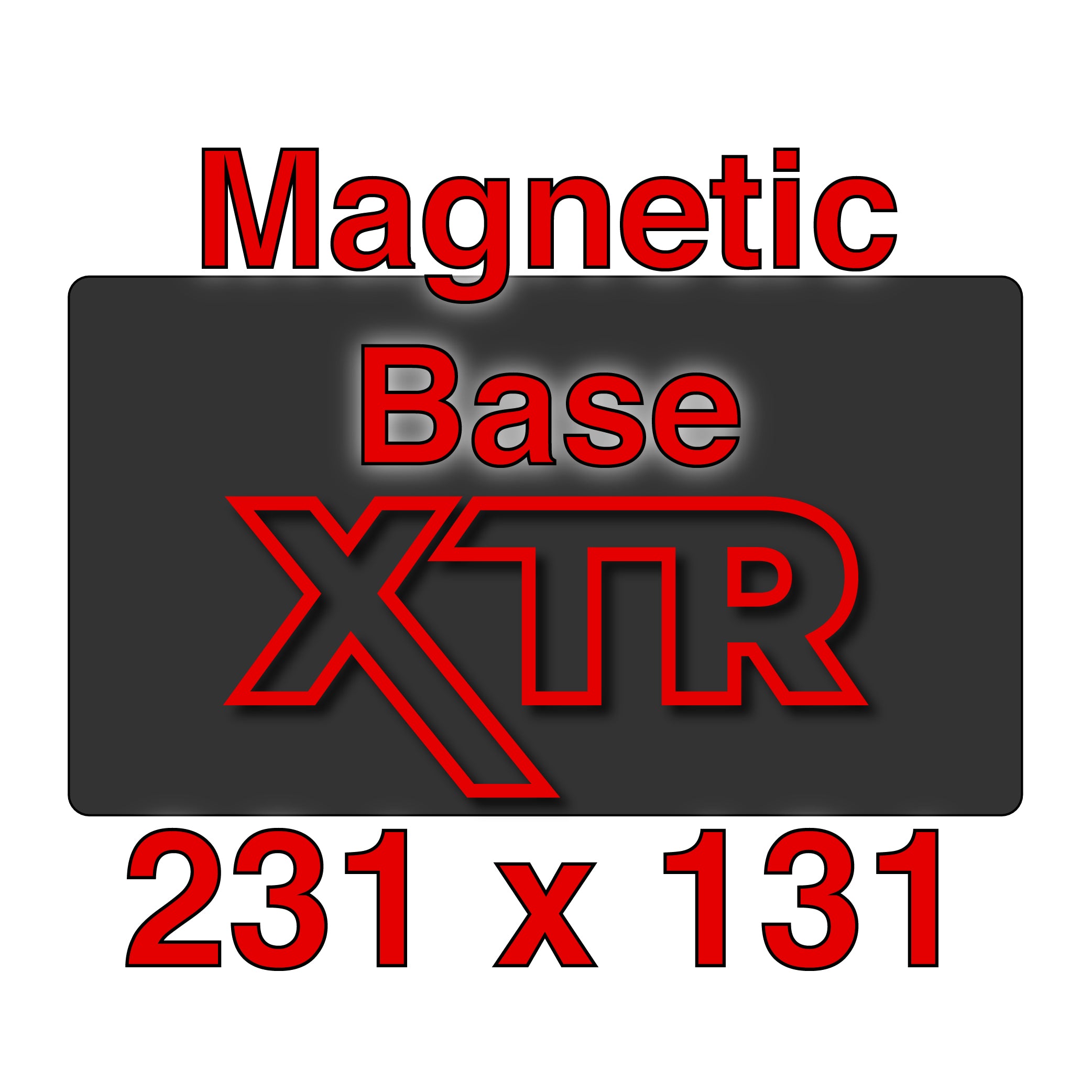 XTR Magnetic Build Platform from the side, demonstrating its thickness and build quality.