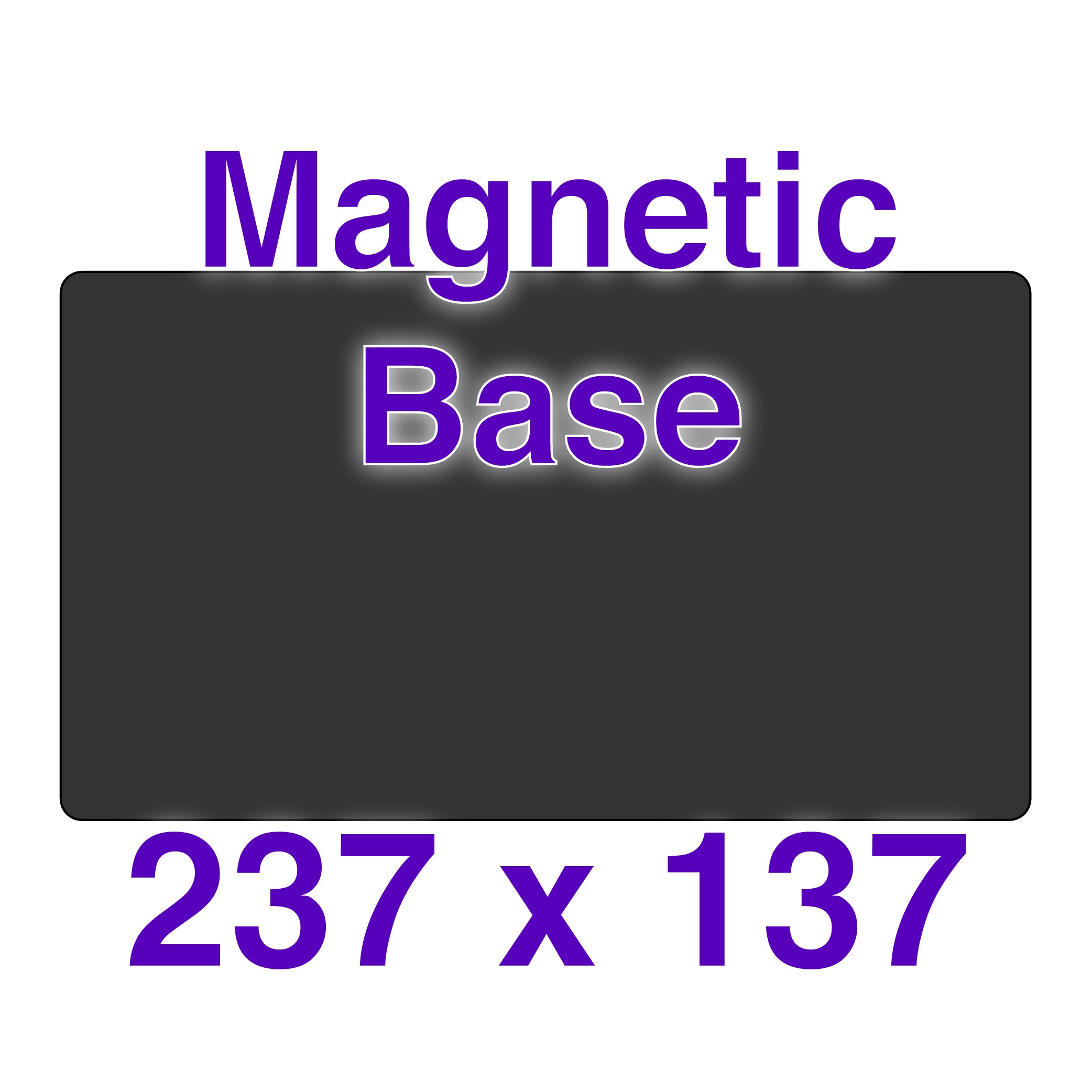 Magnetic base installed on resin printer build plate with close-up view