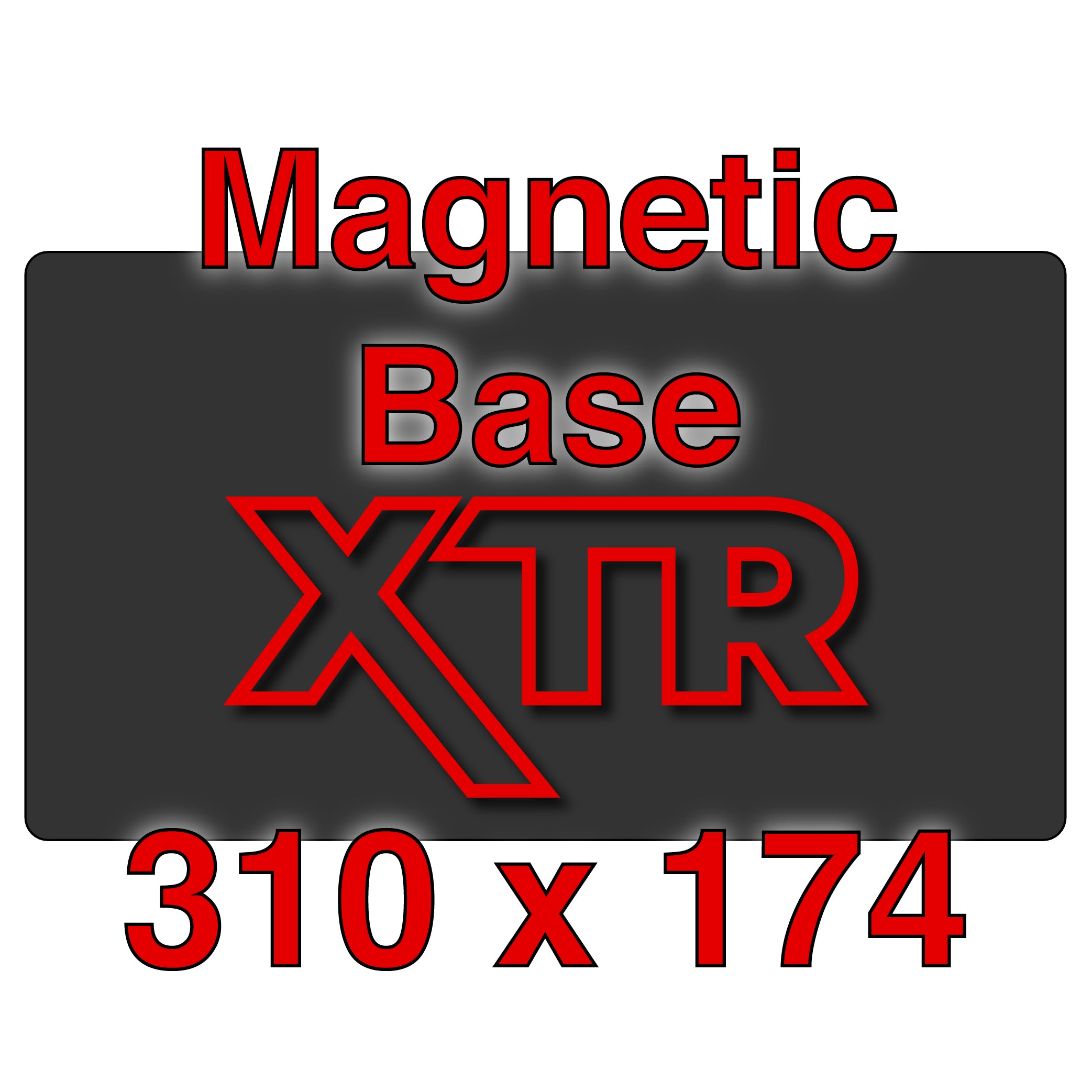 Front view of XTR Magnetic Build Plate for resin printers, showcasing the surface texture.
