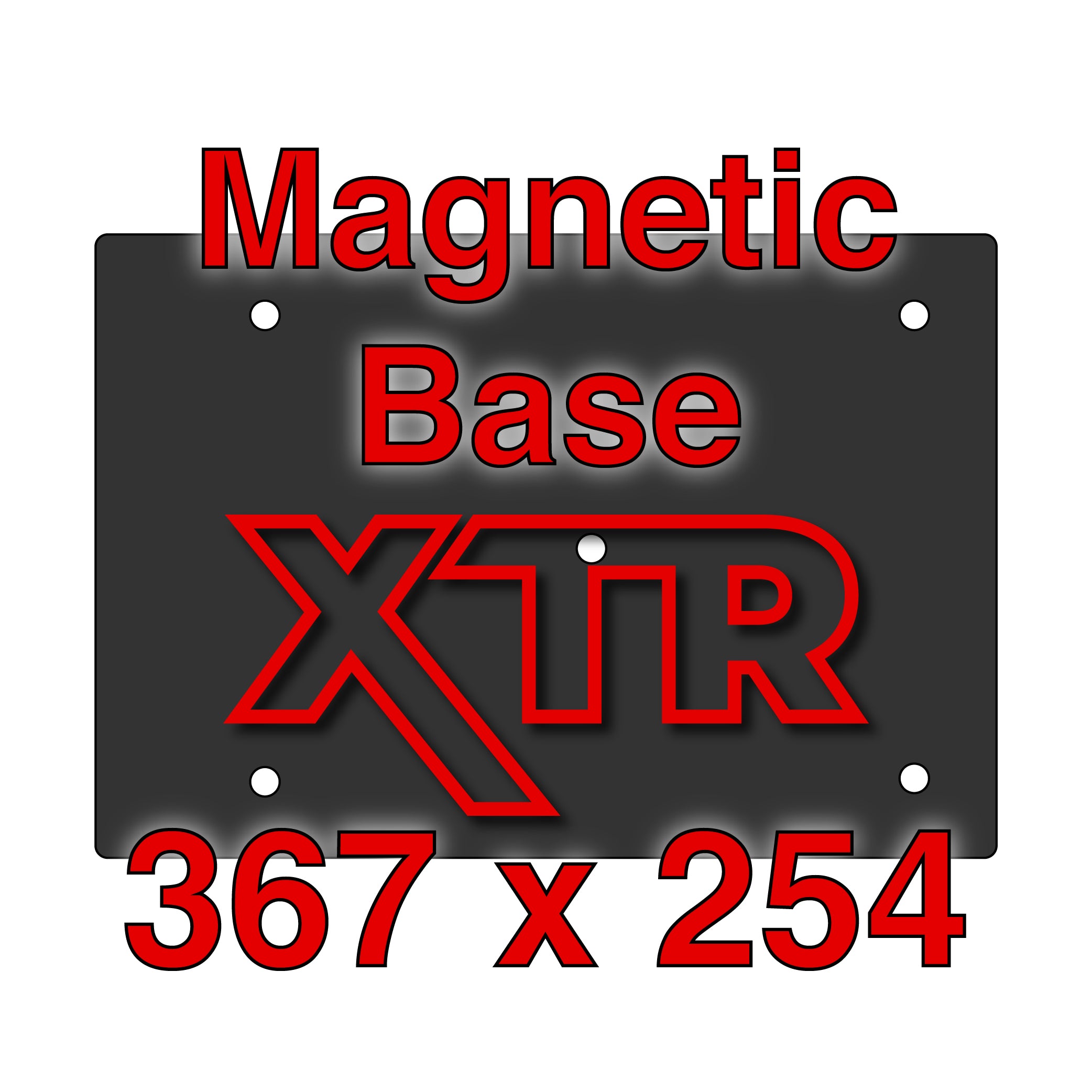 Close-up of magnetic base for 3D printers showing its thickness and magnet quality
