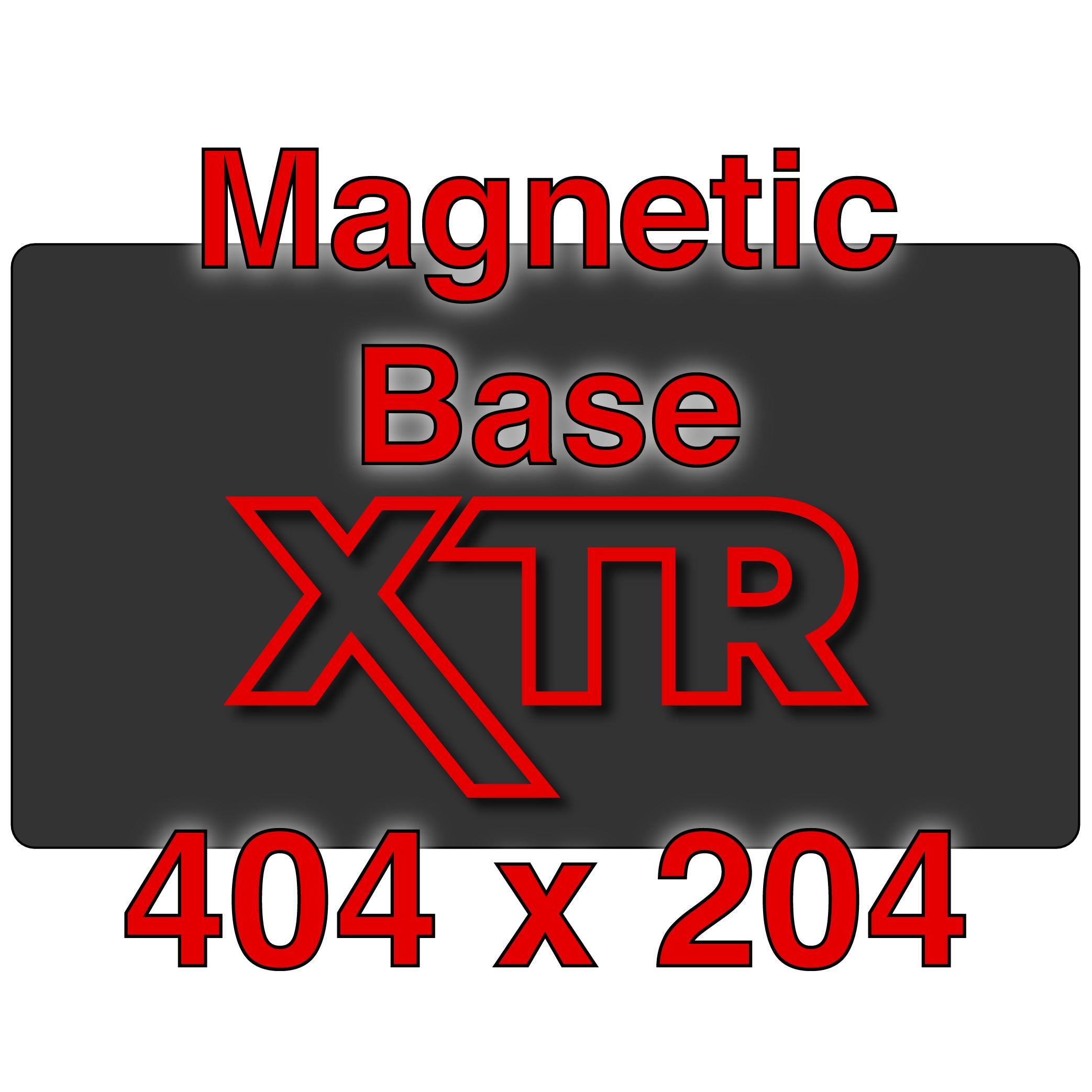 Magnetic base mounted on 3D printer build plate for large prints