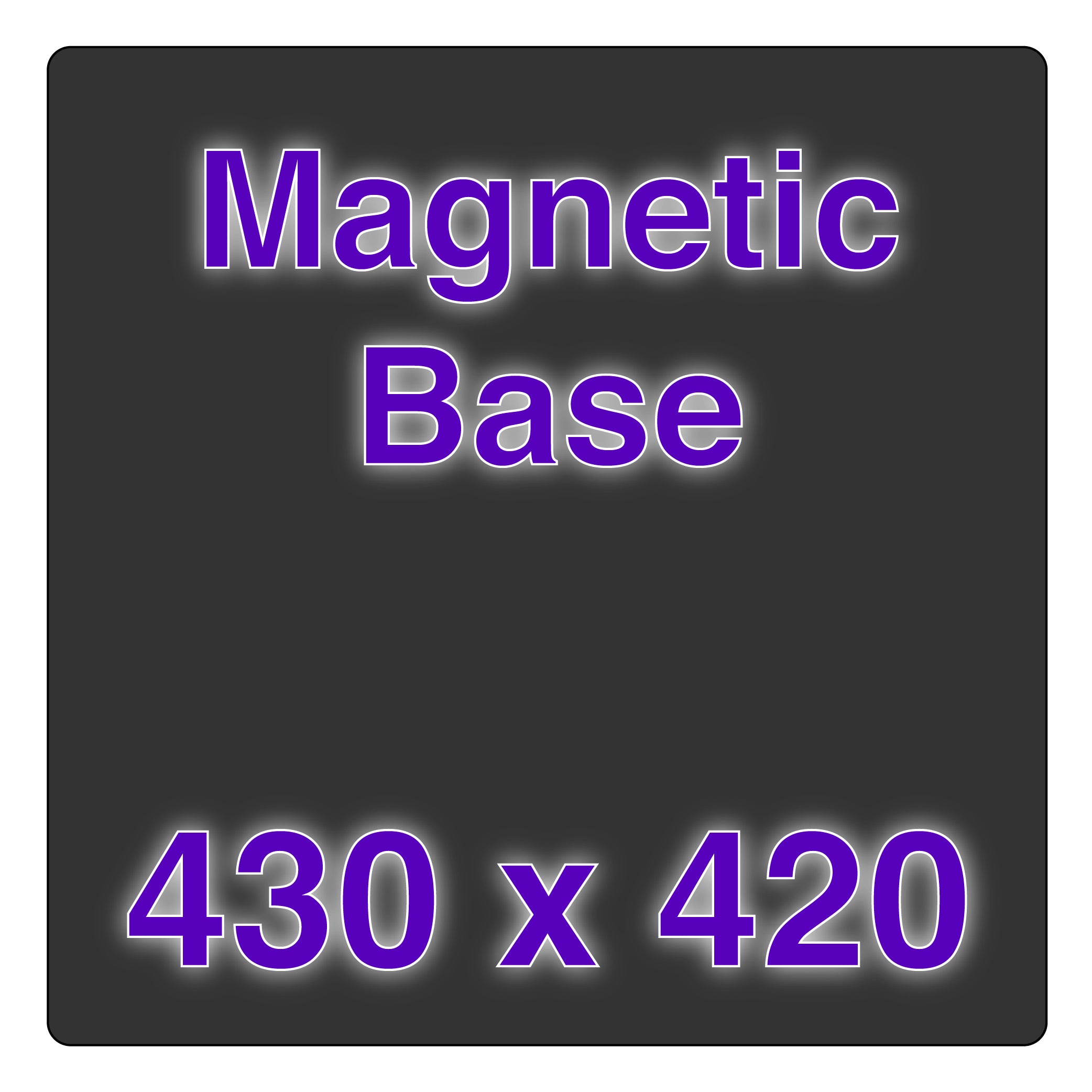 Wham Bam High-Temperature Magnetic Base installed on a 3D printer bed, showcasing its alignment and stability.