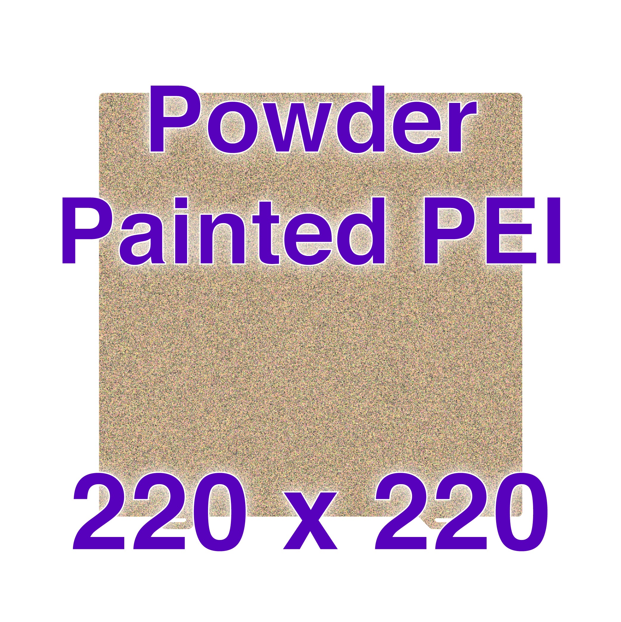 Close-up of textured PEI flexi plate showing surface detail