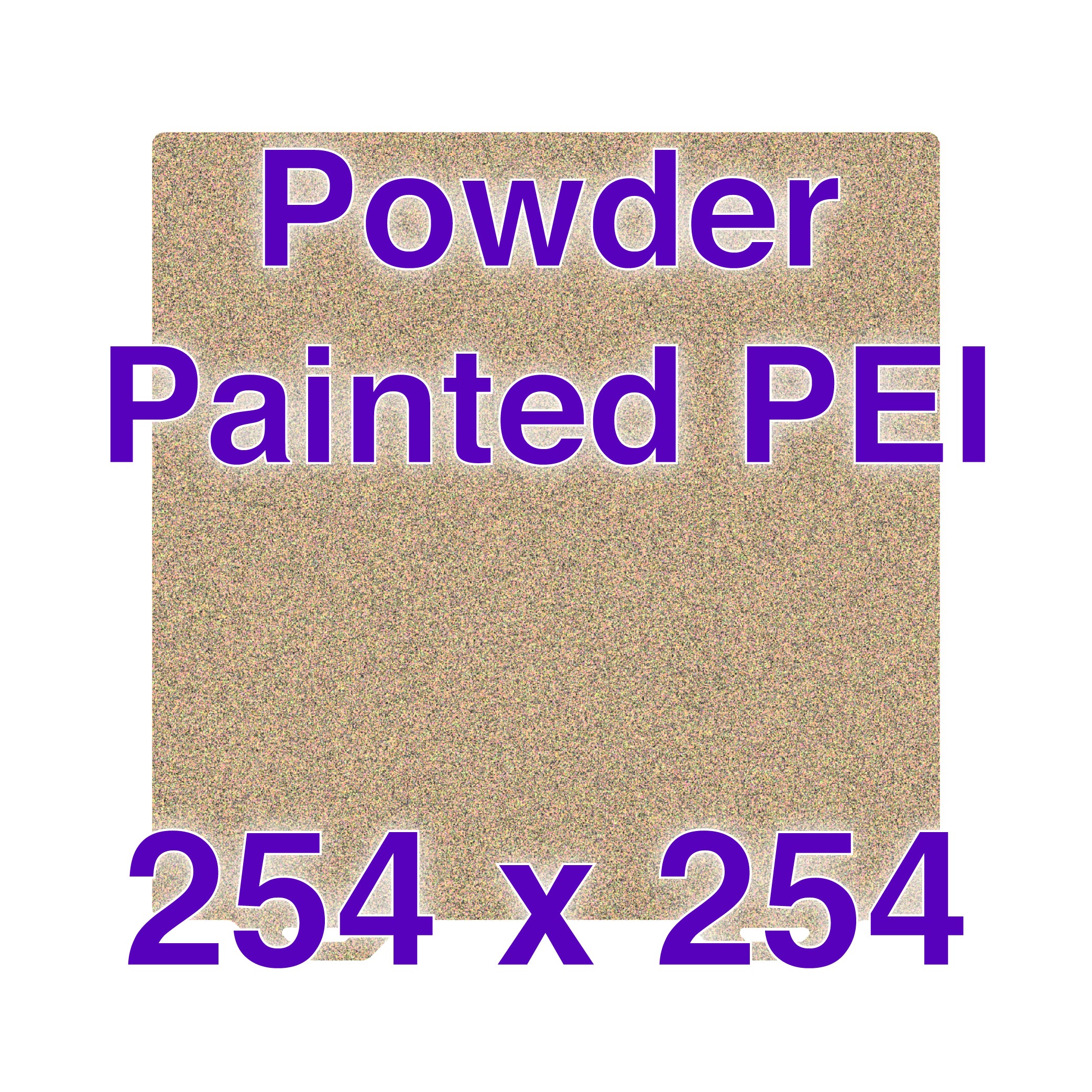 Close-up of premium textured ULTEM PEI flexi plate for VORON 2.4 showing surface detail.