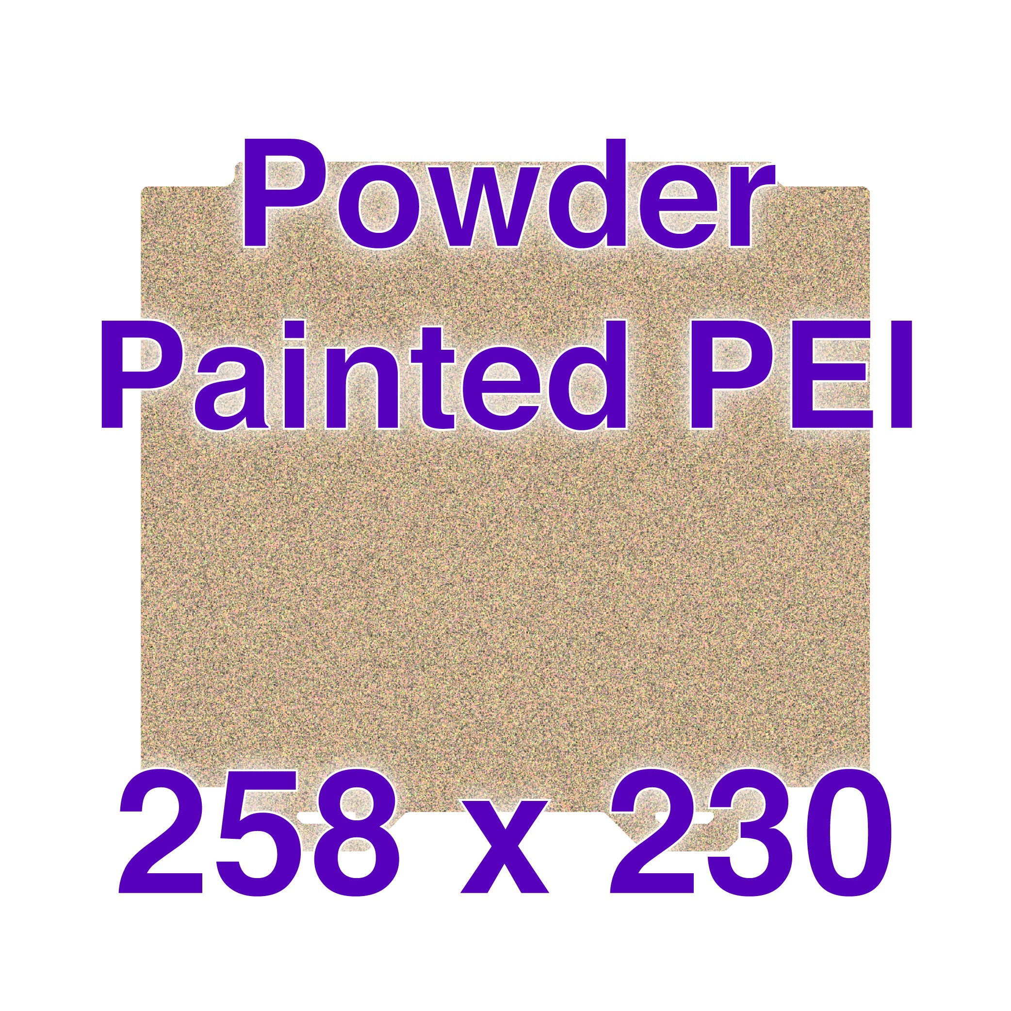 Close-up of textured PEI flex plate for UltiMaker printers showing surface detail