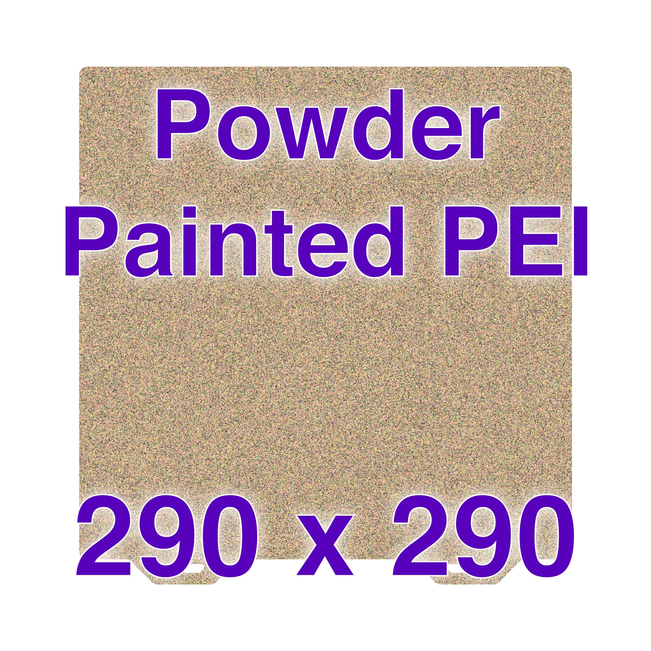Flexi Plate for Creality Ender 6 showing textured surface and dimensions
