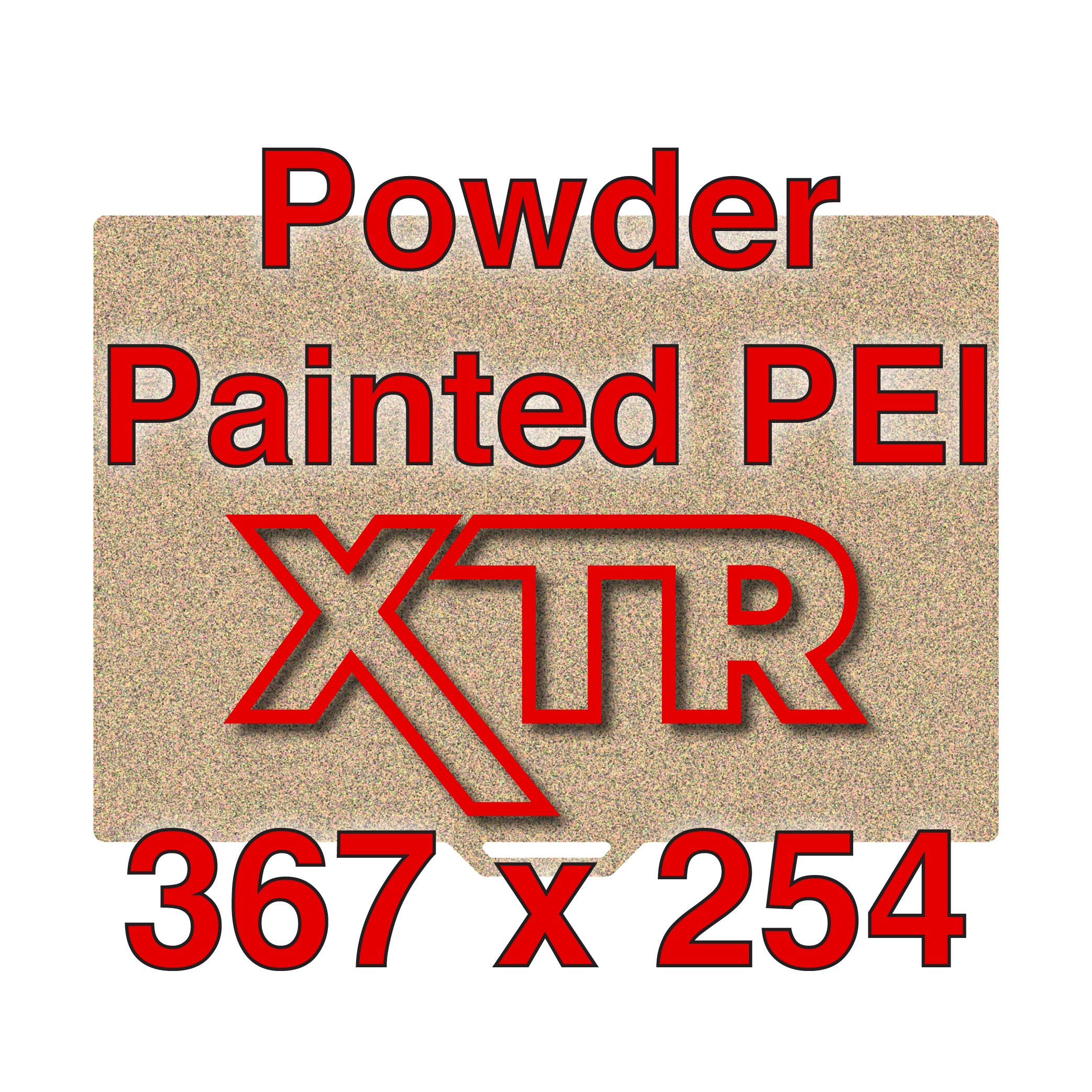 ULTEM PEI Flexi Plate showing textured surface for 3D printing with Raise3D E2.