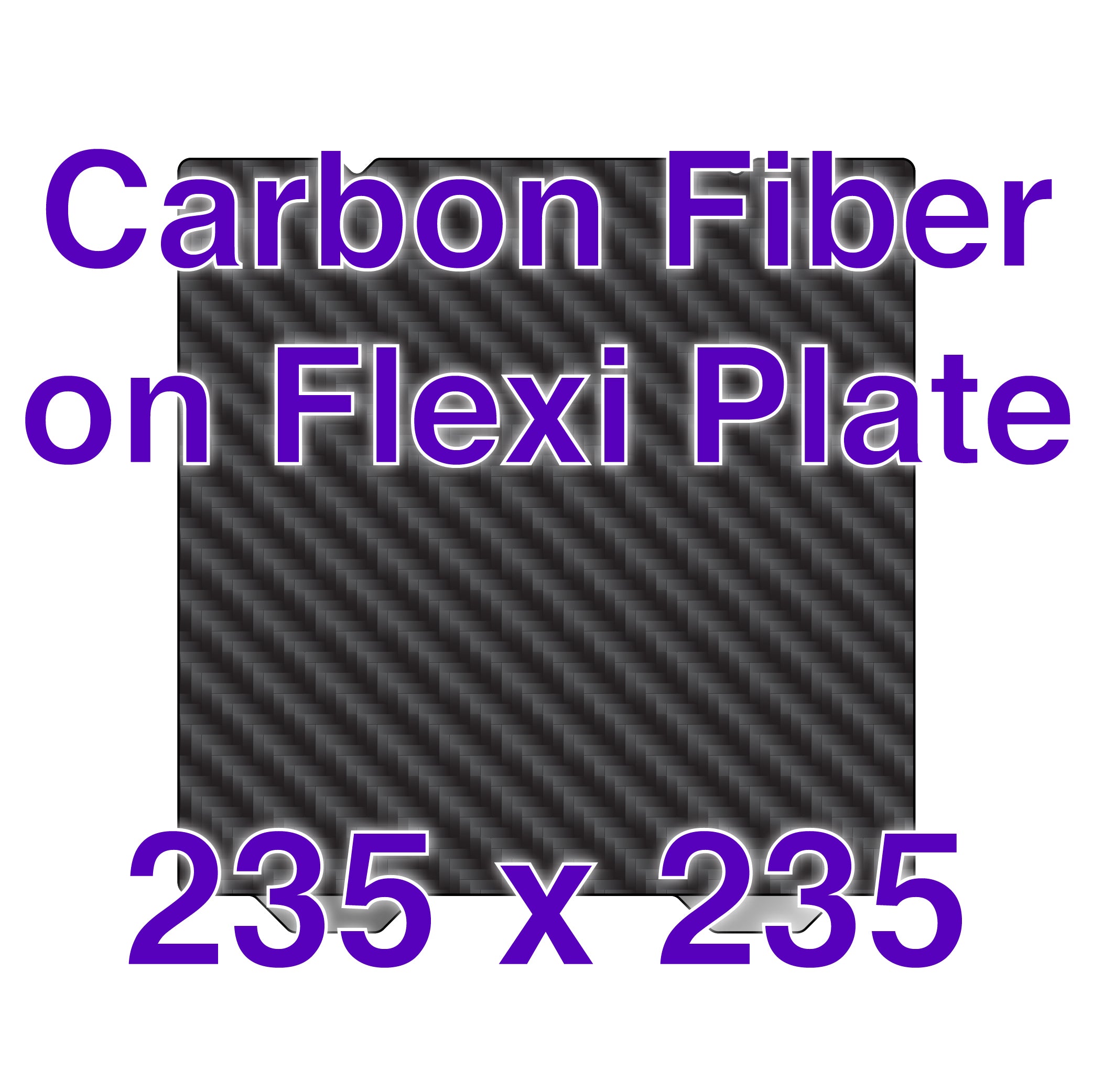 Close-up of the Premium Carbon Fiber Flexi Plate showing texture and build quality.