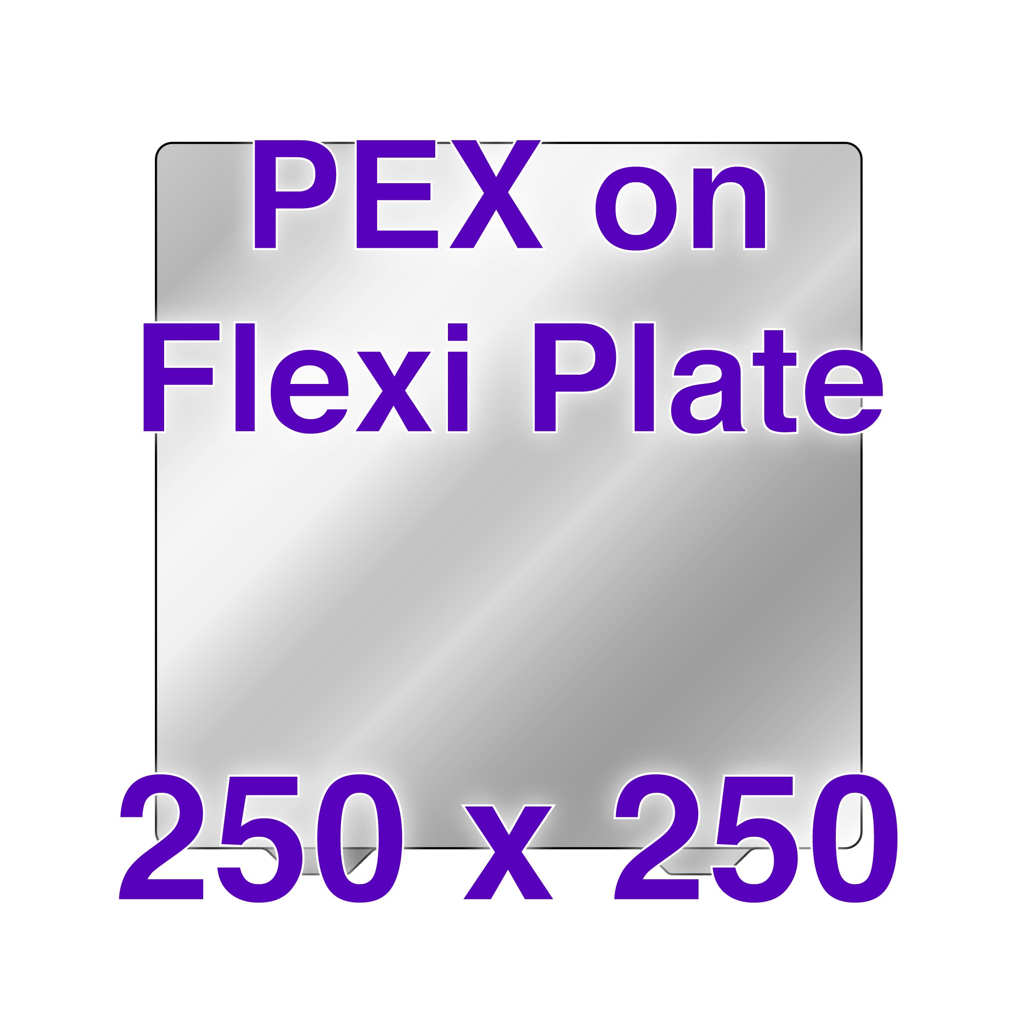 Flexi Plate with PEX for 3D printing, showing the surface texture and build quality.