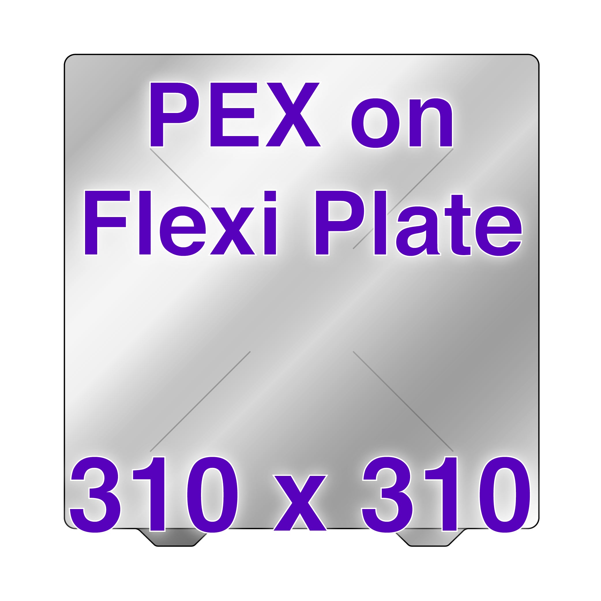 Close-up of flexi plate with PEX surface for Creality CR-10