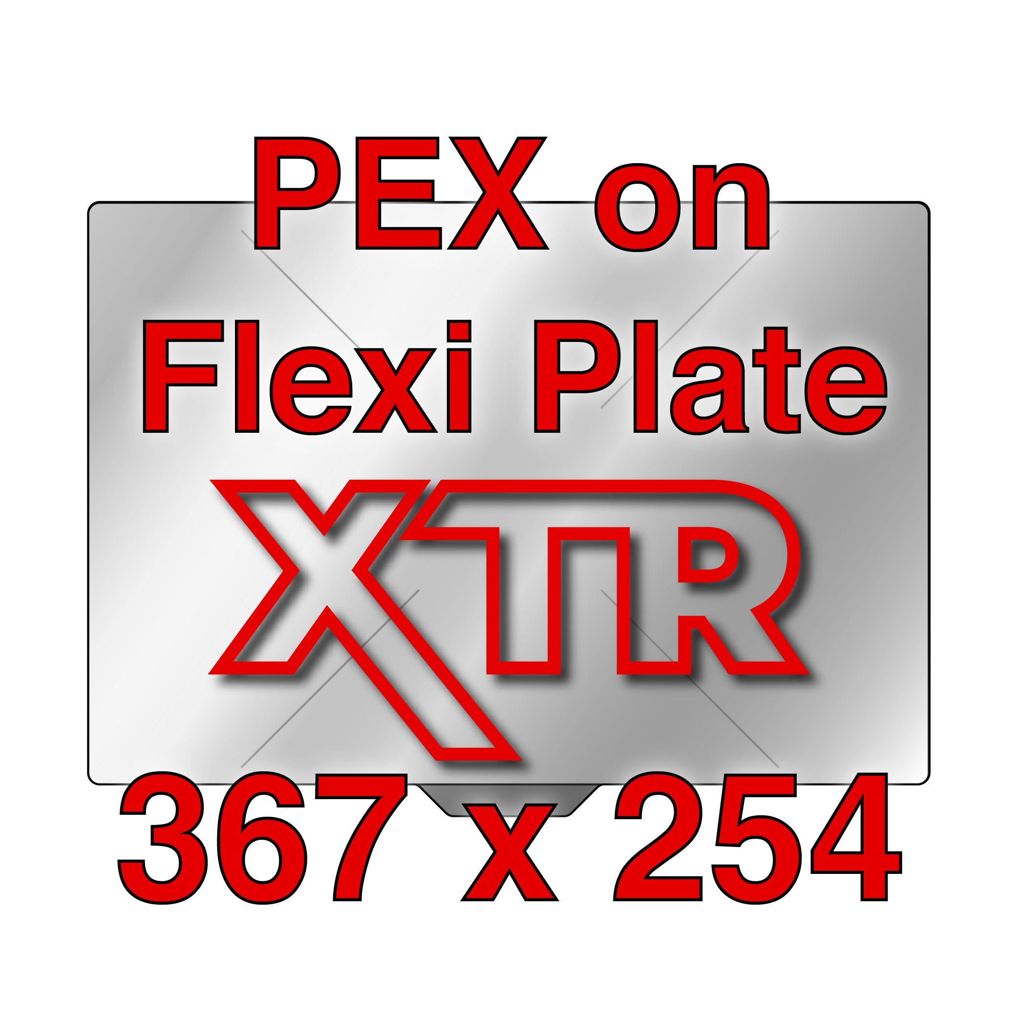 Flexi plate with PEX surface installed on Raise3D E2 showing even adhesion surface