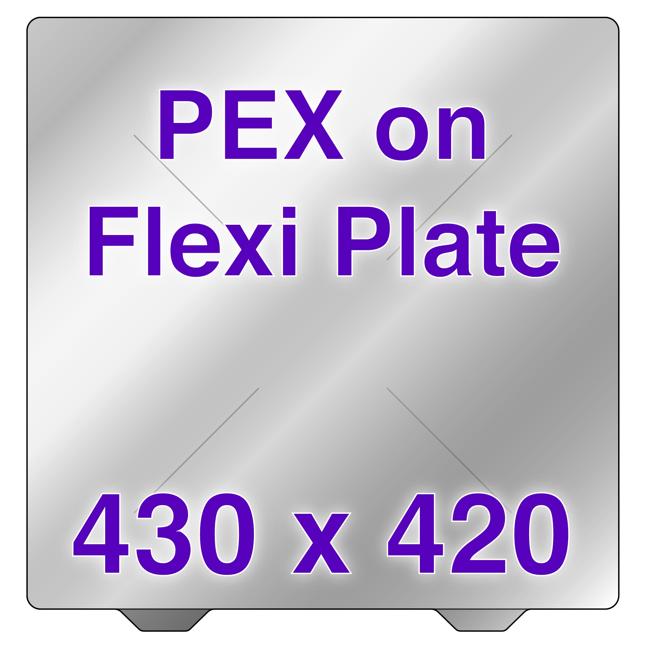 Wham Bam PEX Flexi Plate viewed from above, showcasing its smooth surface and rounded corners.