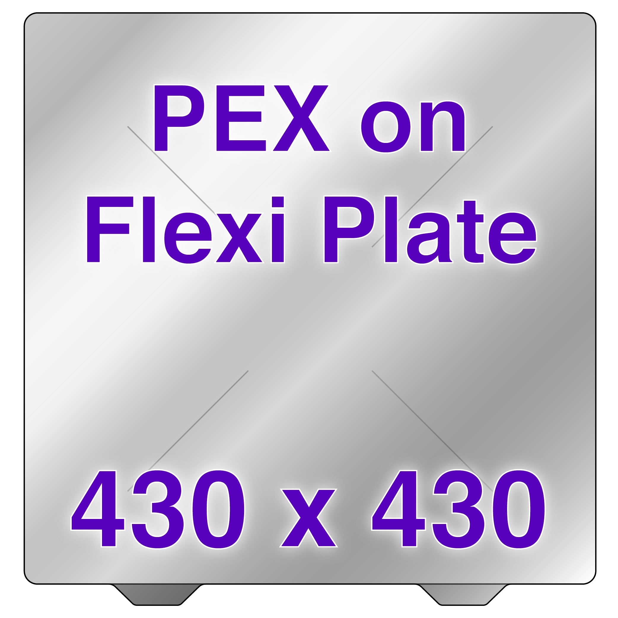 Flexi Plate PEX build surface showcasing its flexible design for 3D printing.
