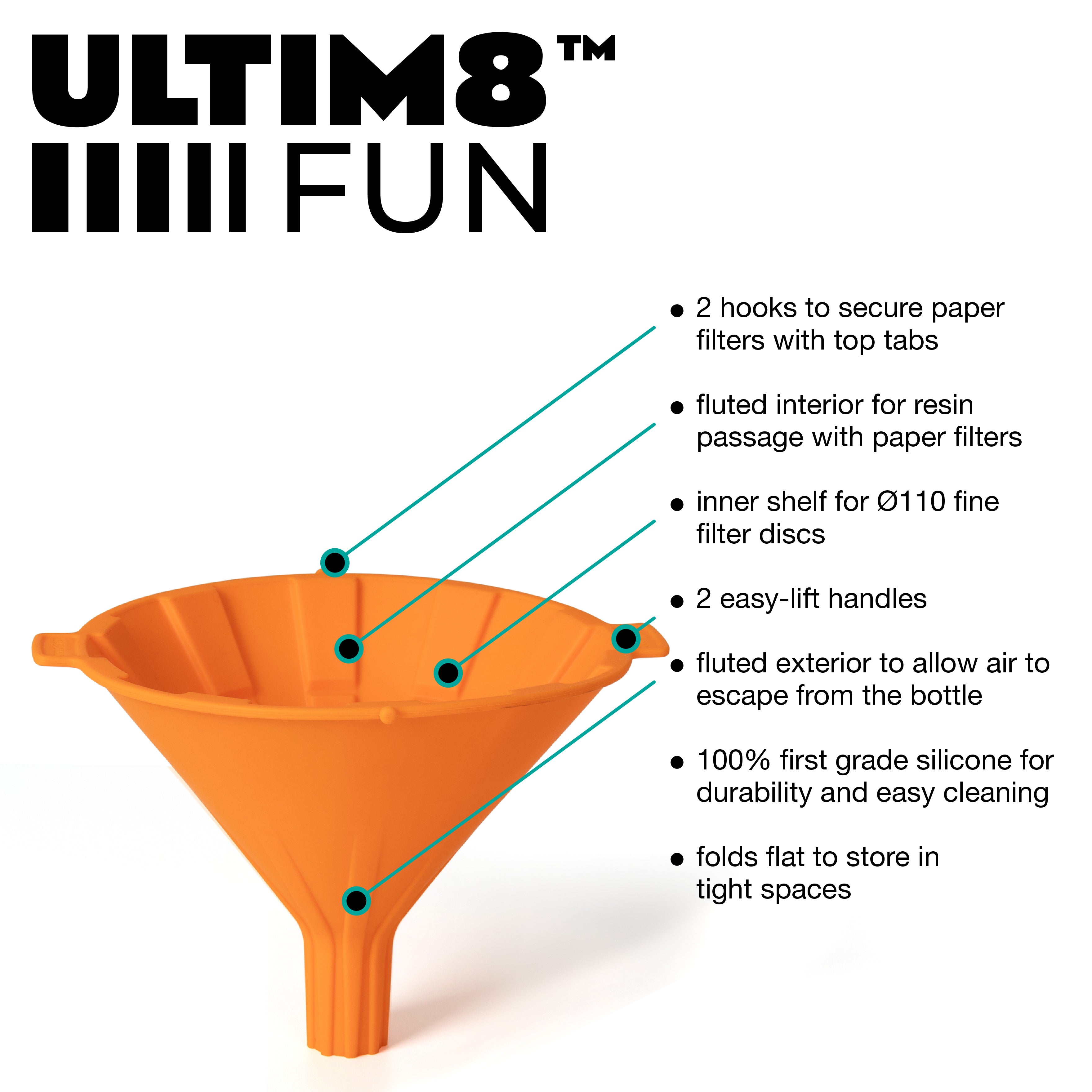 ULTIM8 Pro Spatula designed for scraping and smoothing resin