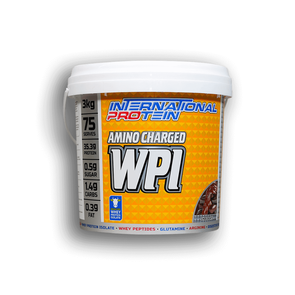 Amino Charged WPI whey protein isolate jar for muscle recovery