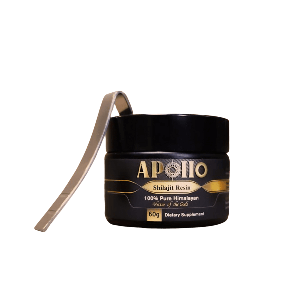 Close-up of pure shilajit resin showcasing its rich texture and color.