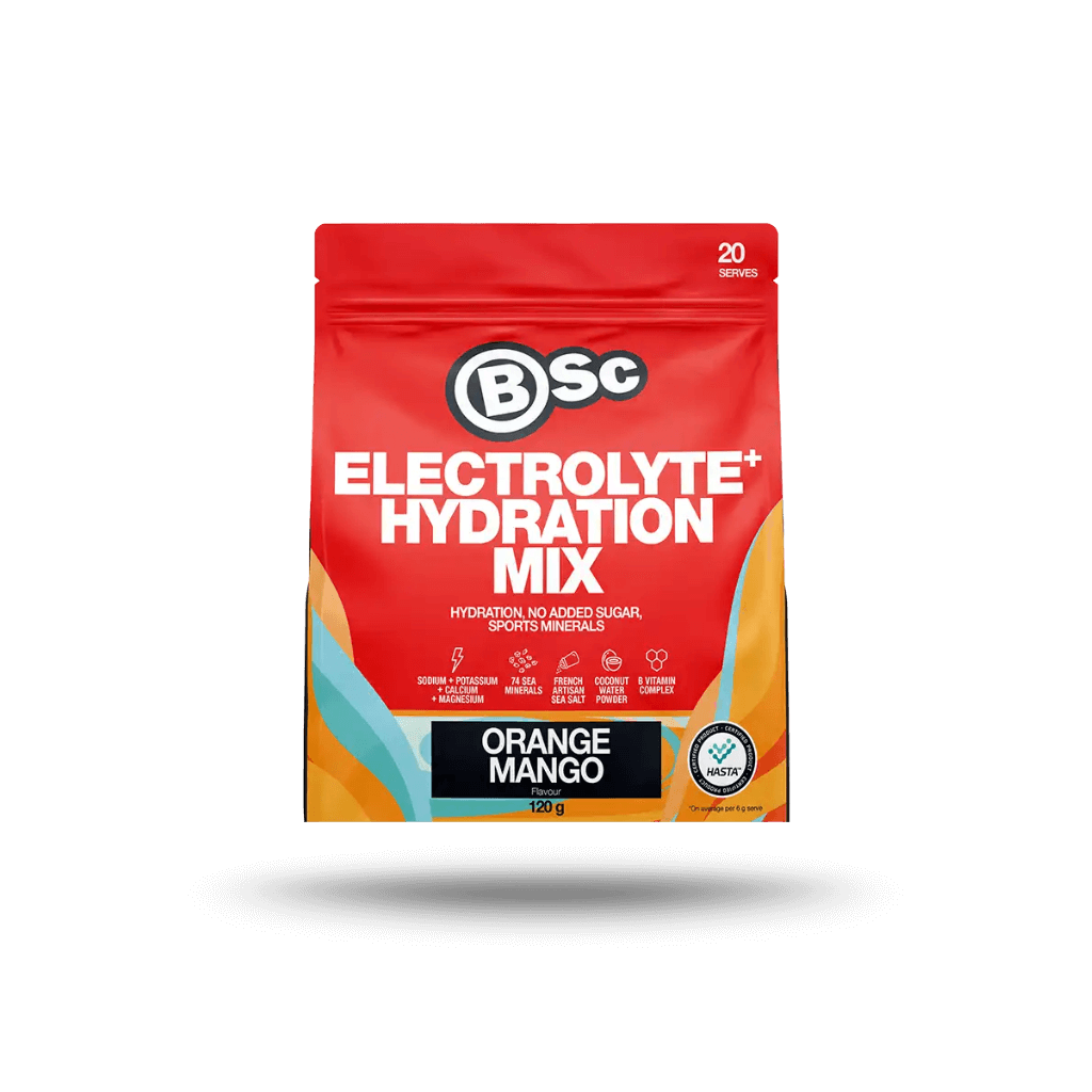 HydraBoost Elite Electrolyte Powder in a shaker bottle after workout