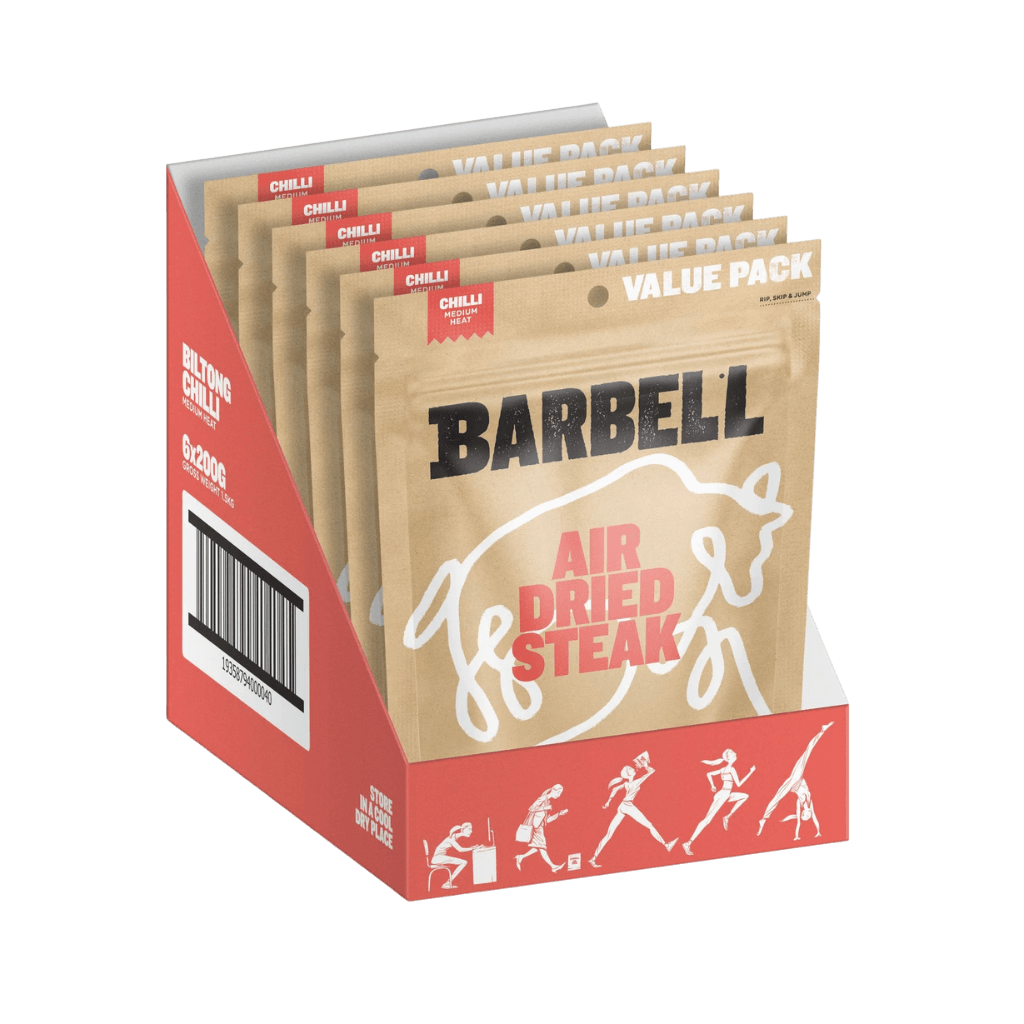 Sliced biltong showing its rich texture, ideal for healthy high protein snacks