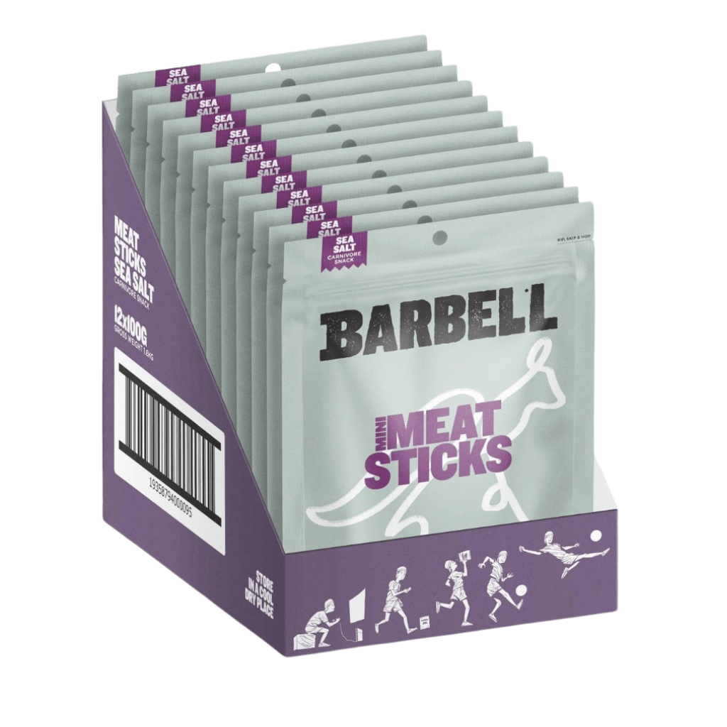 Close-up of high protein snack sticks, showcasing their rich texture and flavor.
