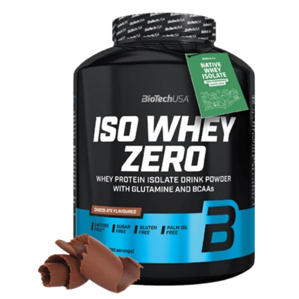 Athlete mixing PureIso Whey Zero protein powder in shaker bottle for post-workout recovery
