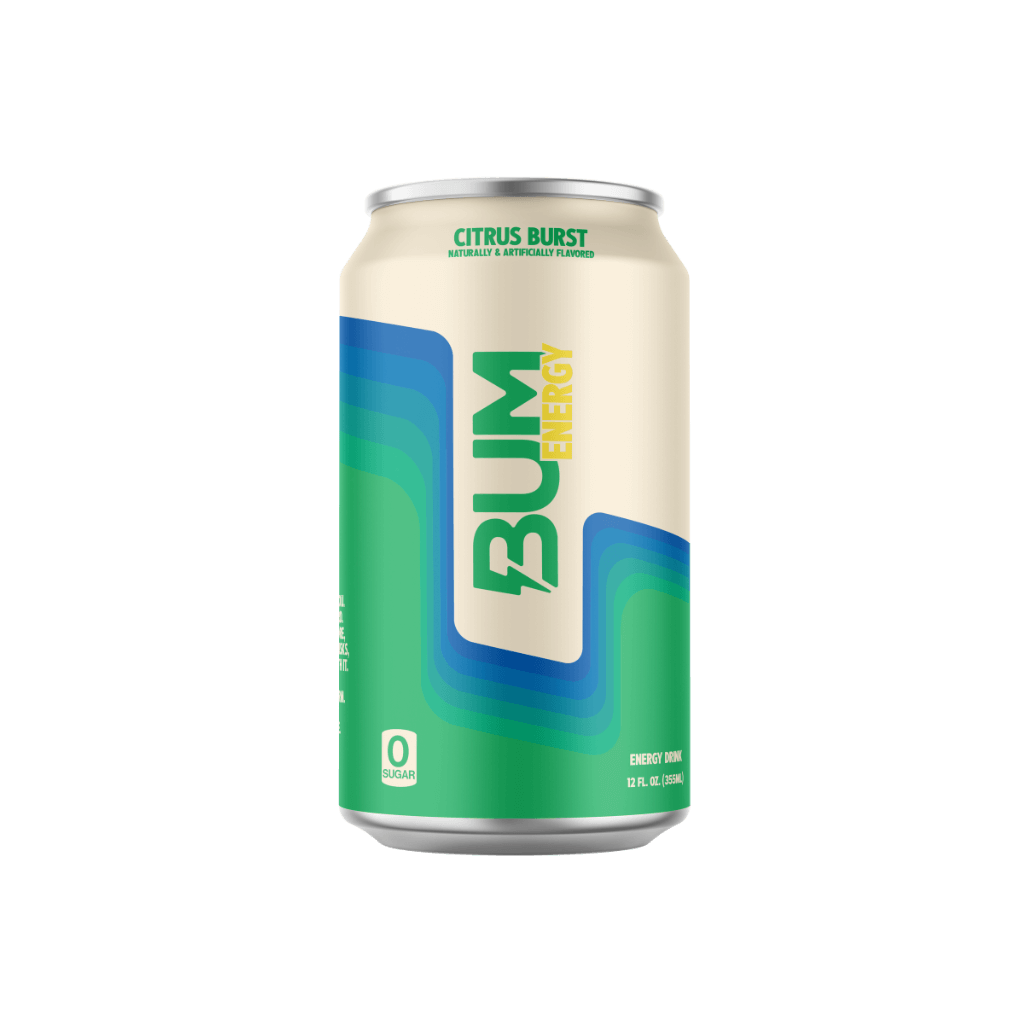 Bum Boost Energy Beverages in various flavors, perfect for on-the-go consumption.