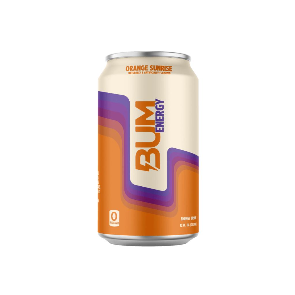 Bum Boost Energy Beverages in various flavors, perfect for on-the-go consumption.