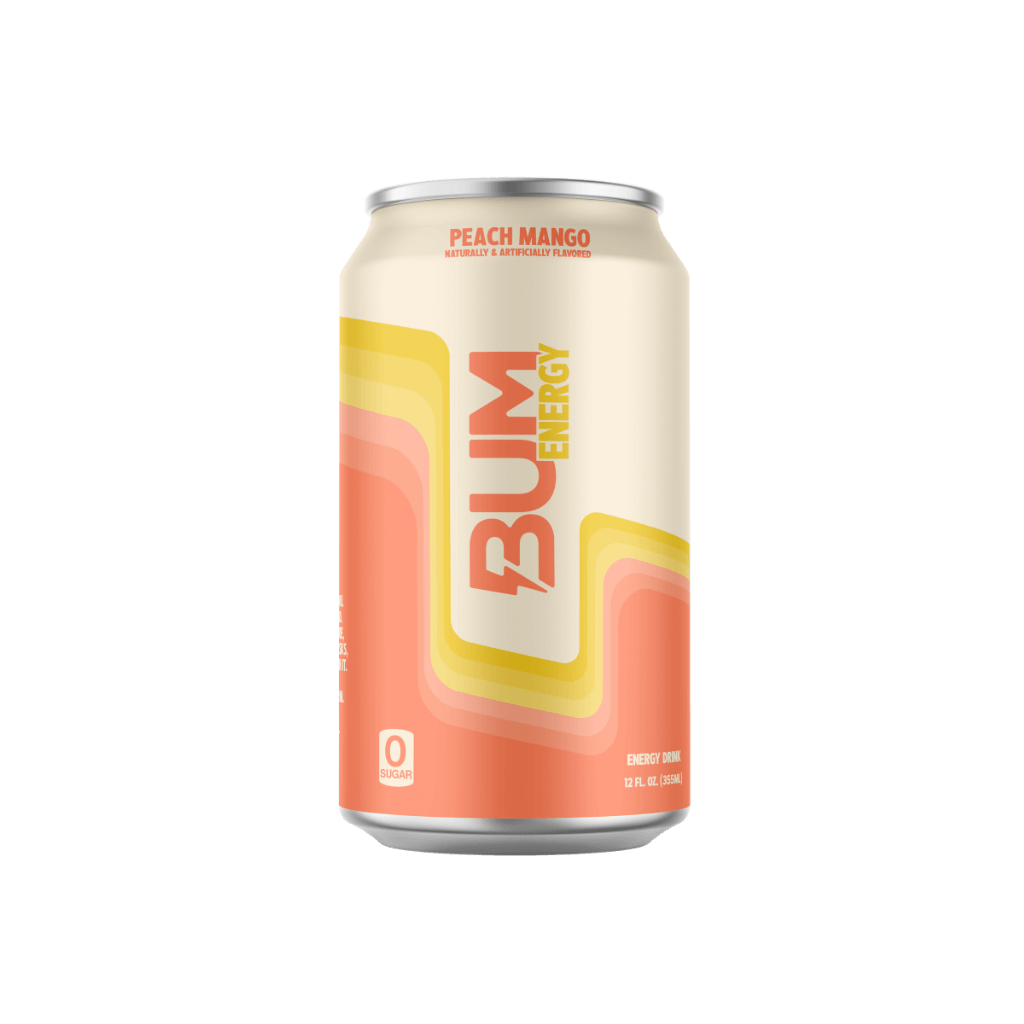 Close-up of Bum Boost Energy shot showcasing its vibrant packaging and design.