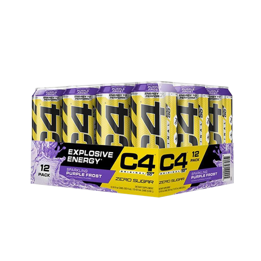 C4 Original energy drink can showcasing its vibrant design and refreshing appeal, ideal for athletes.